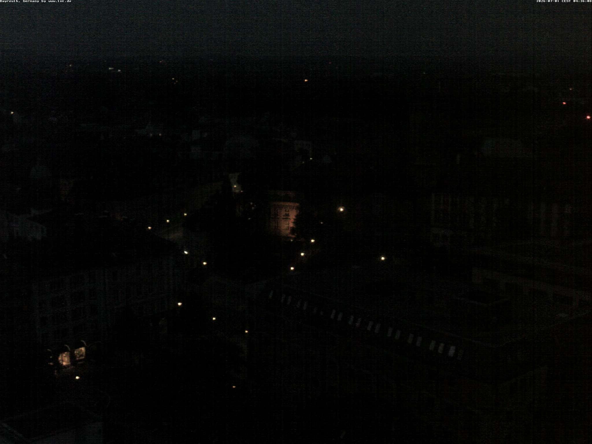 Archiv Foto Webcam Bayreuth: Blick vom Rathaus