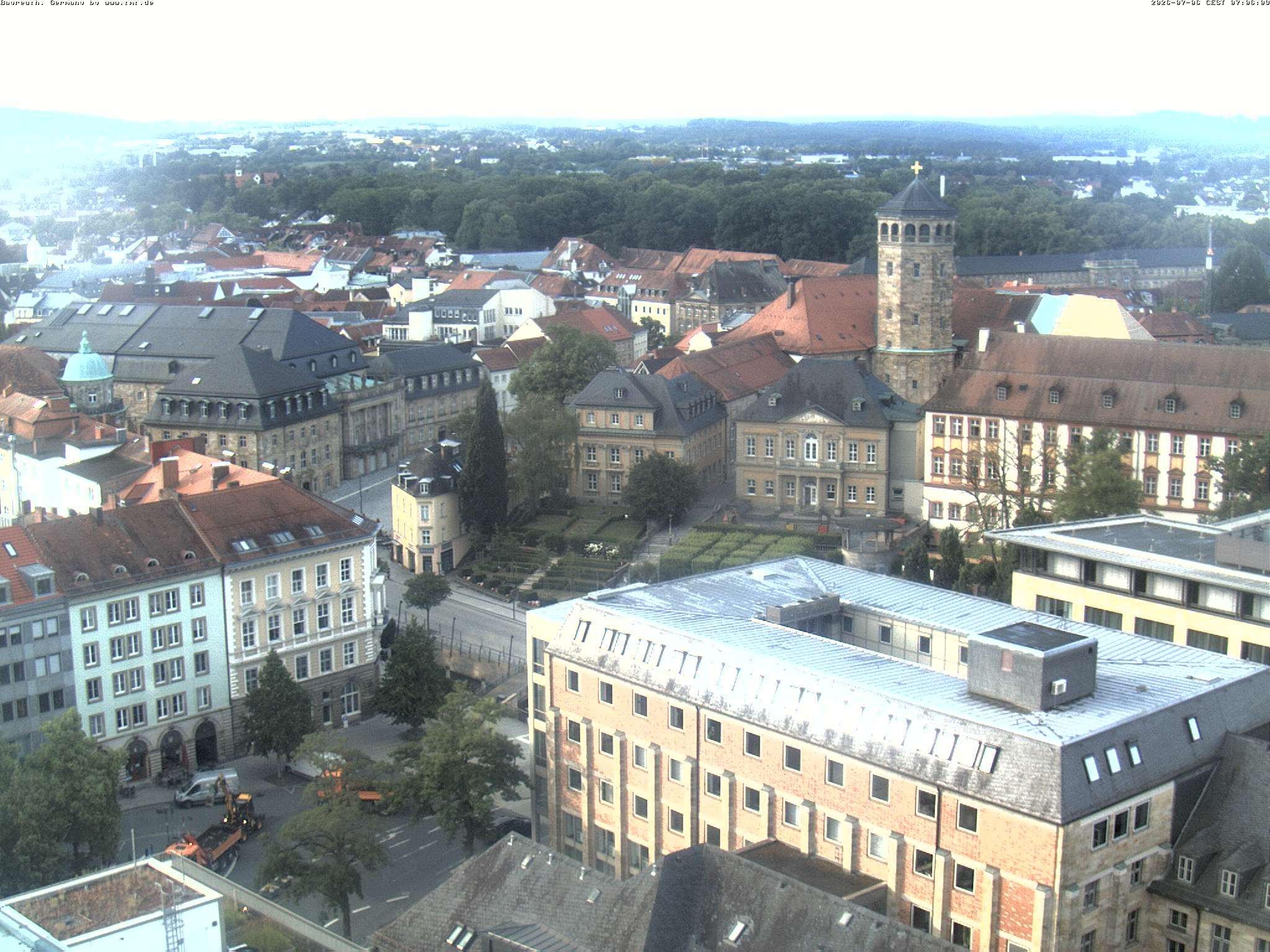 Archived image Webcam Bayreuth City Centre