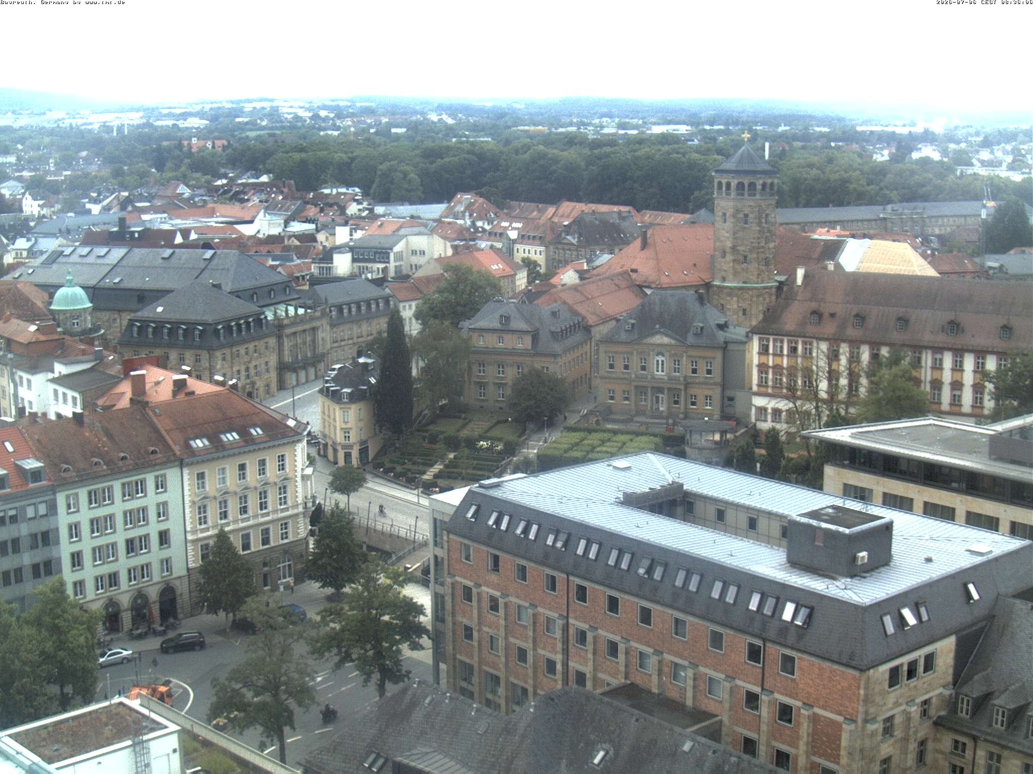 Archived image Webcam Bayreuth City Centre