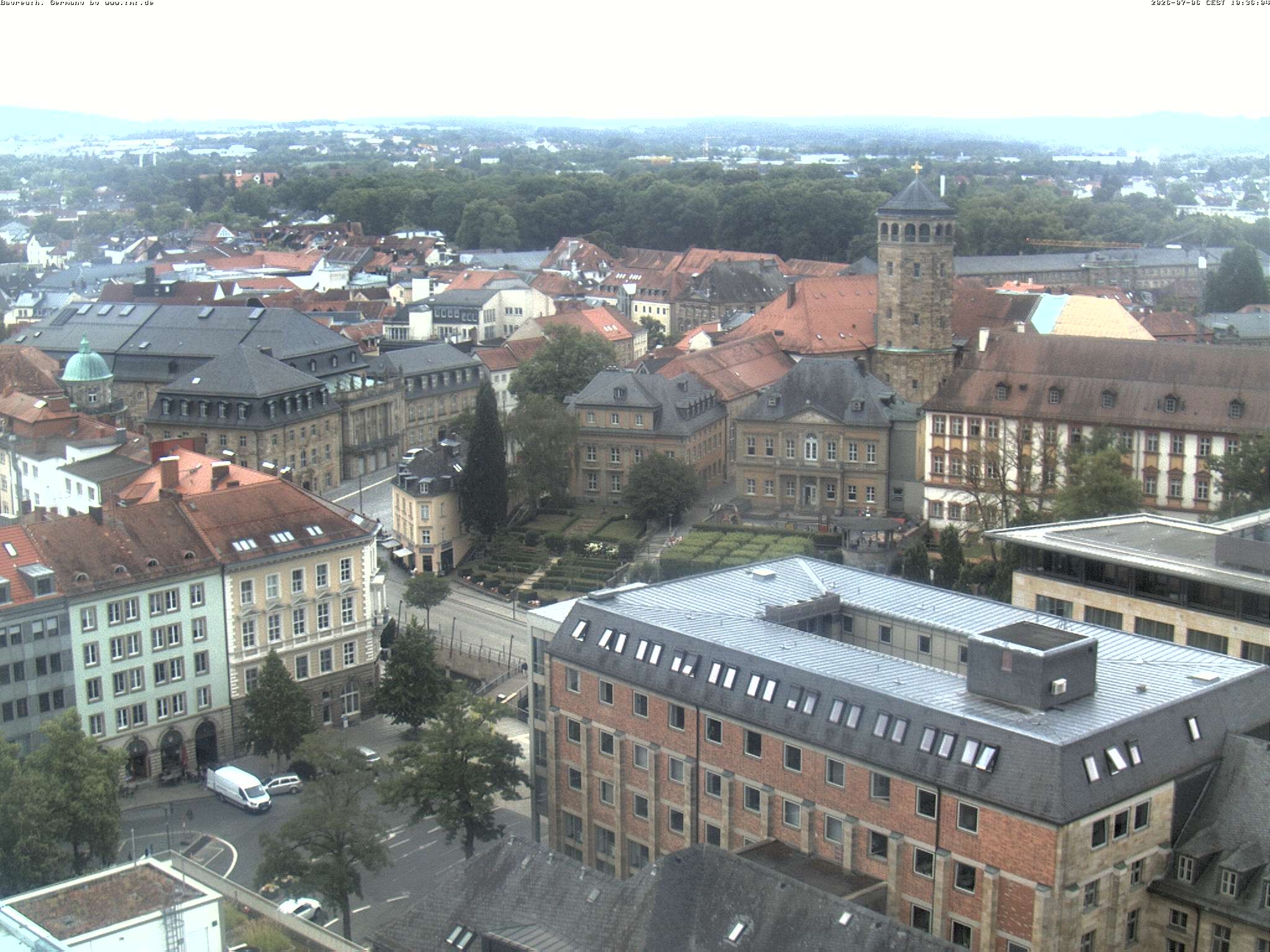 Archived image Webcam Bayreuth City Centre