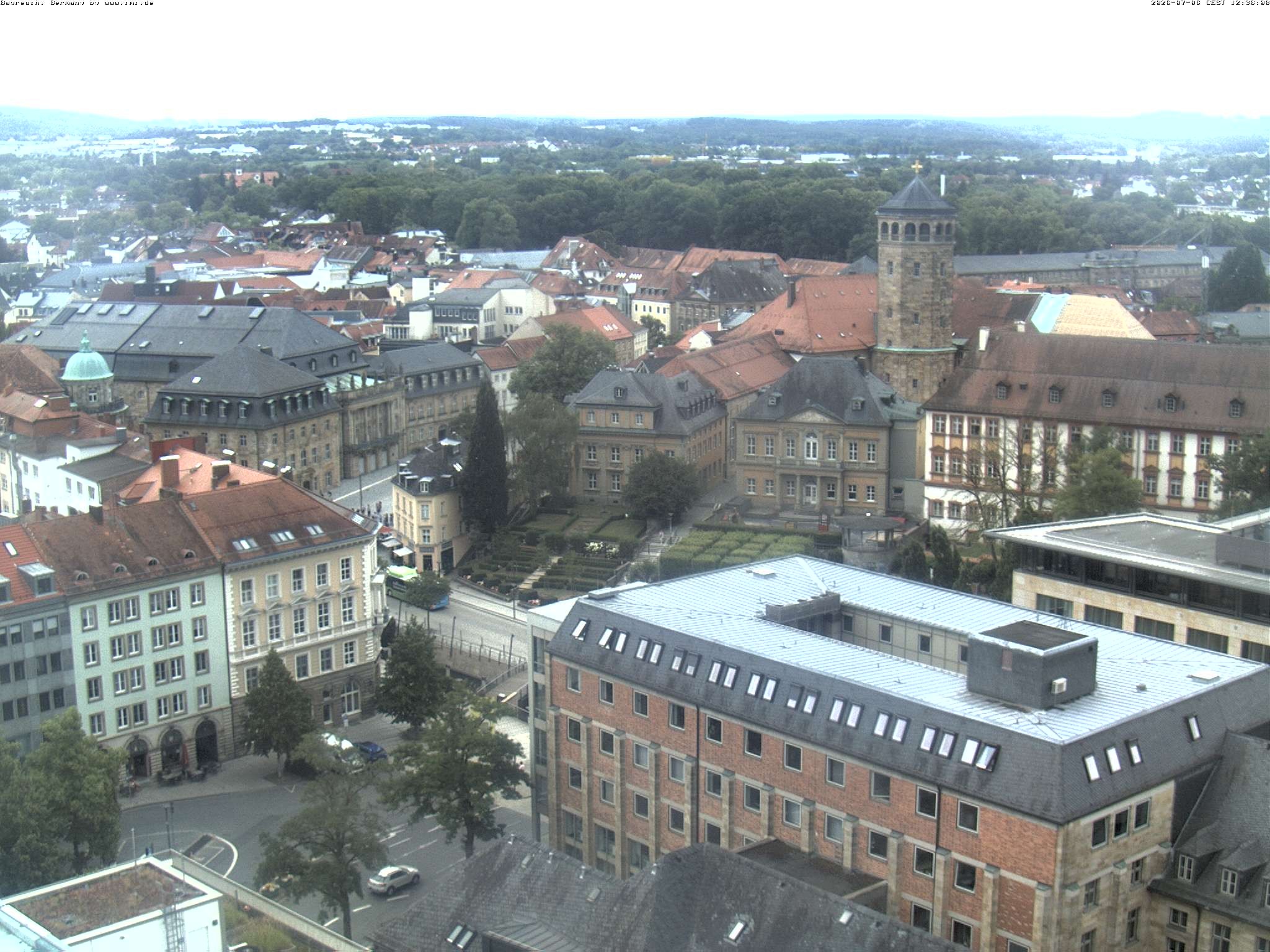 Archived image Webcam Bayreuth City Centre