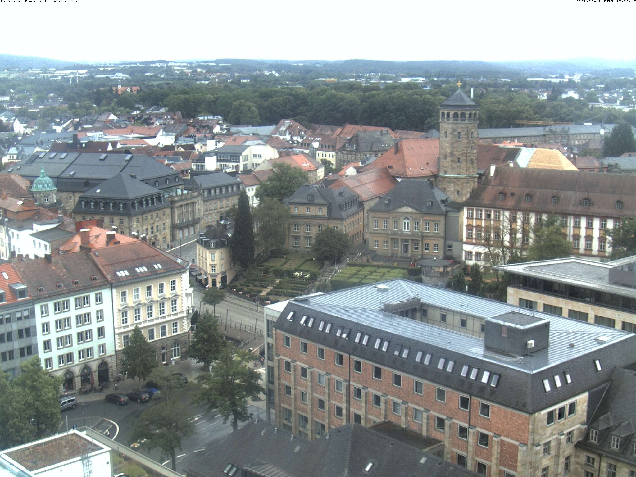 Archived image Webcam Bayreuth City Centre