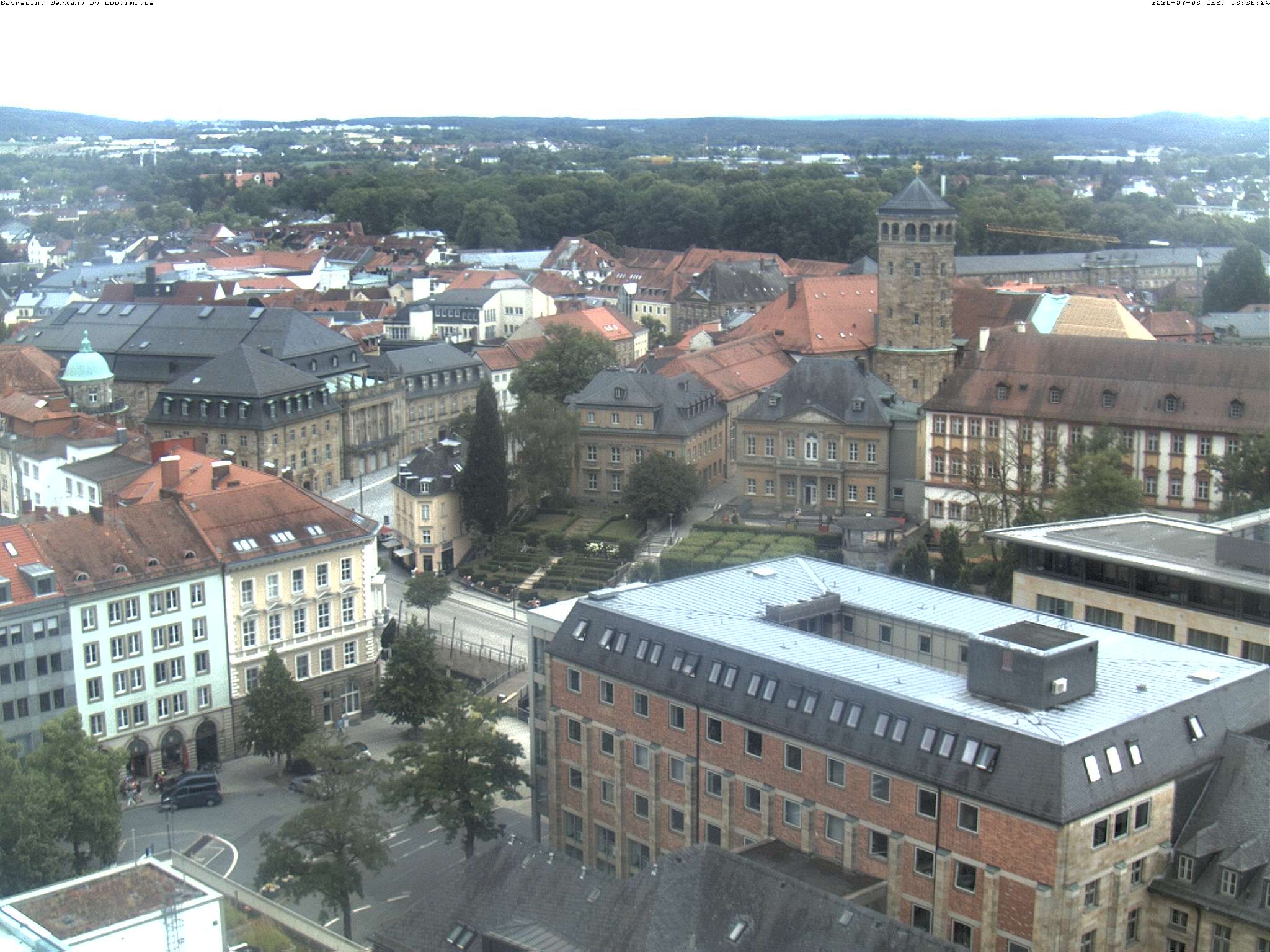 Archived image Webcam Bayreuth City Centre