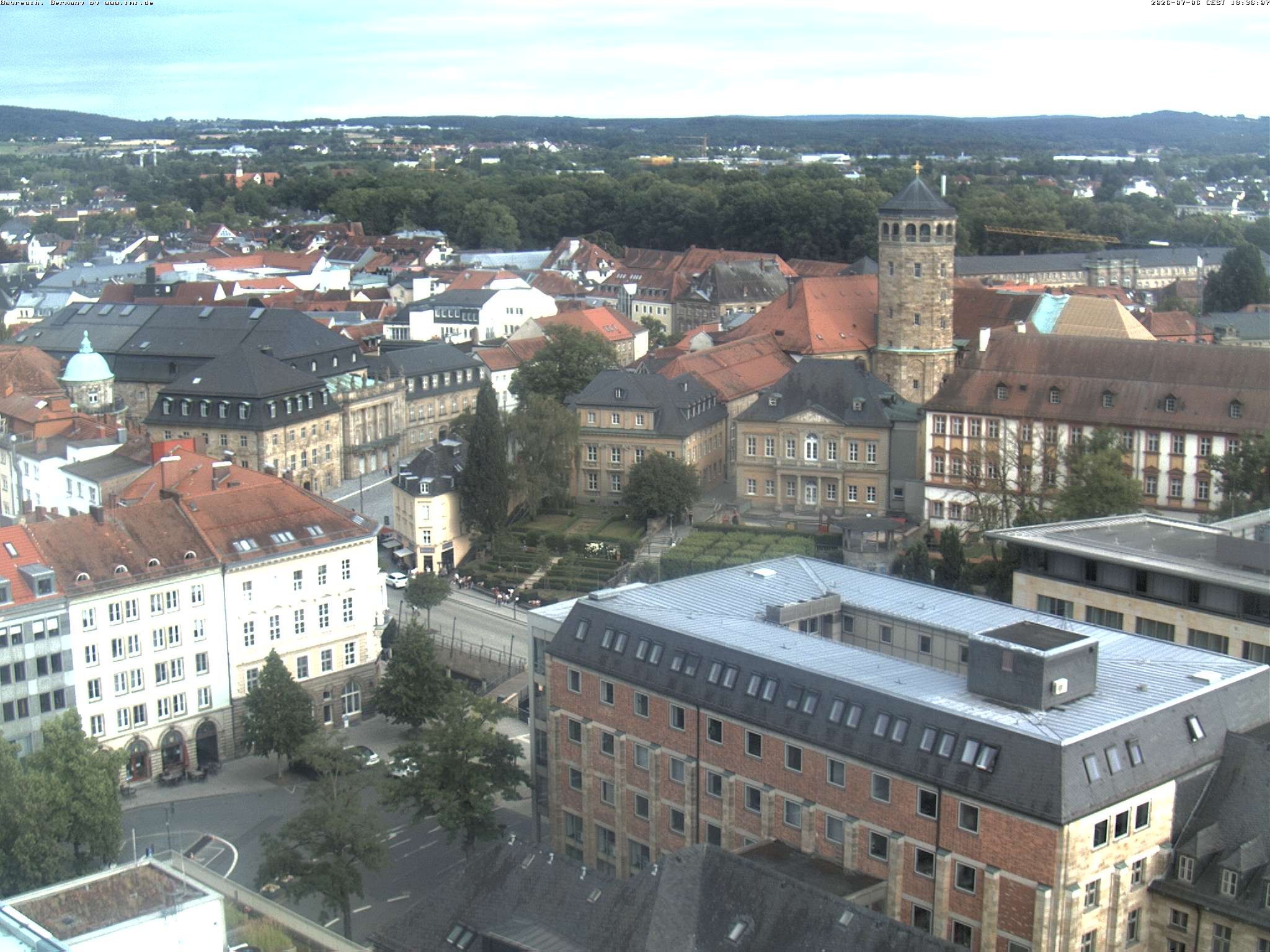 Archived image Webcam Bayreuth City Centre