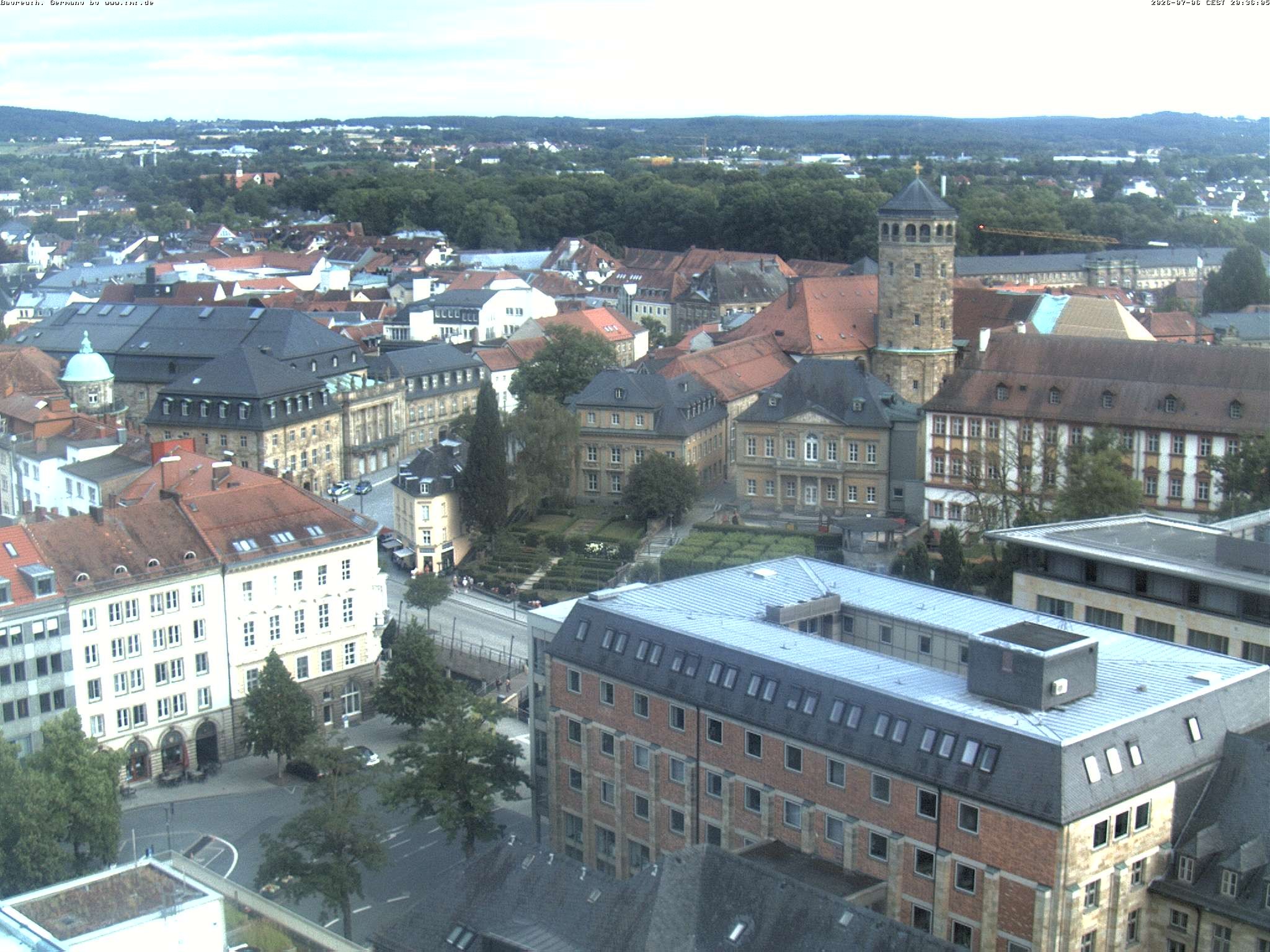 Archived image Webcam Bayreuth City Centre