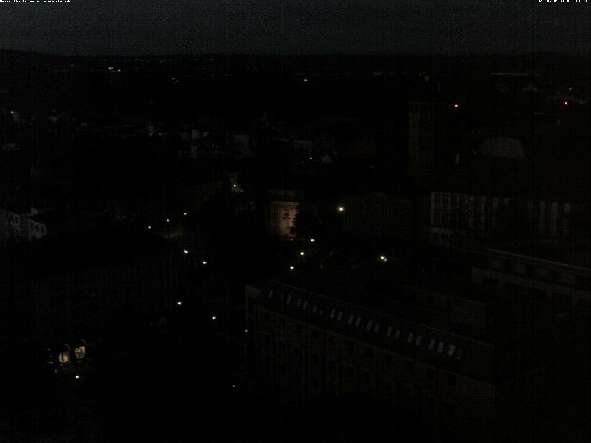 Archiv Foto Webcam Bayreuth: Blick vom Rathaus