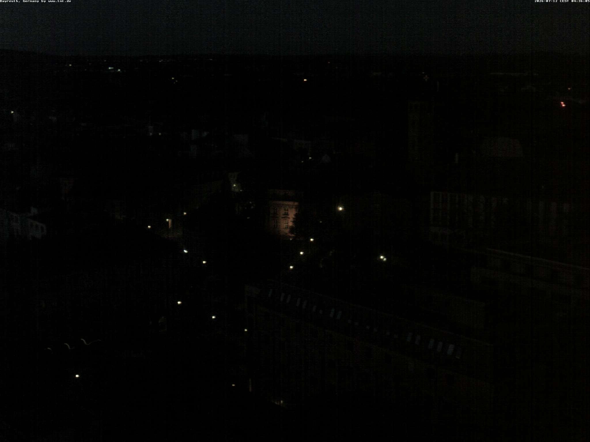 Archived image Webcam Bayreuth City Centre