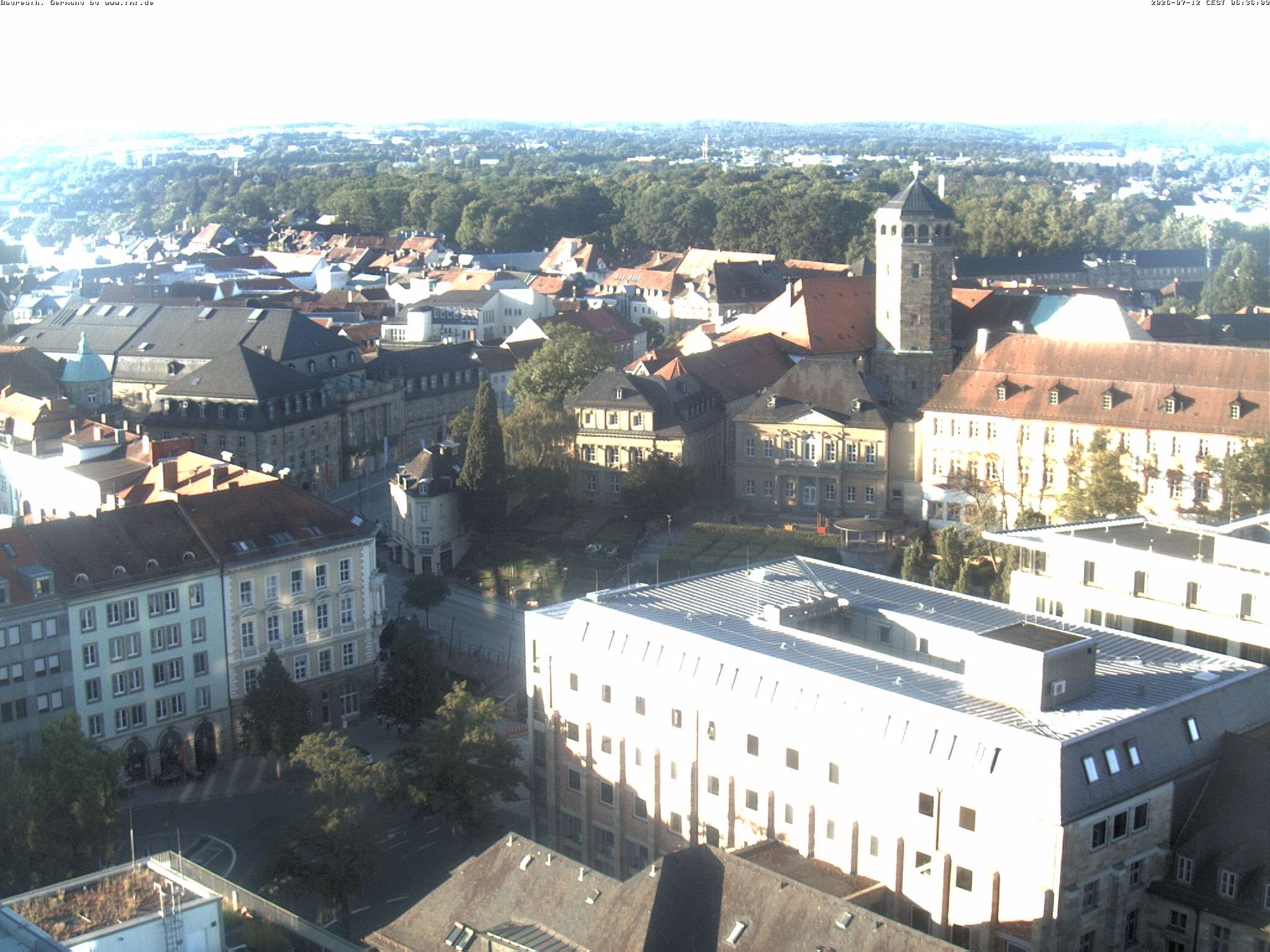 Archived image Webcam Bayreuth City Centre