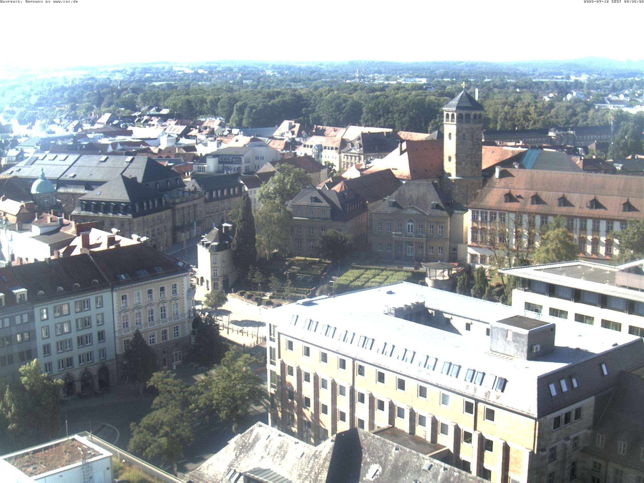 Archived image Webcam Bayreuth City Centre