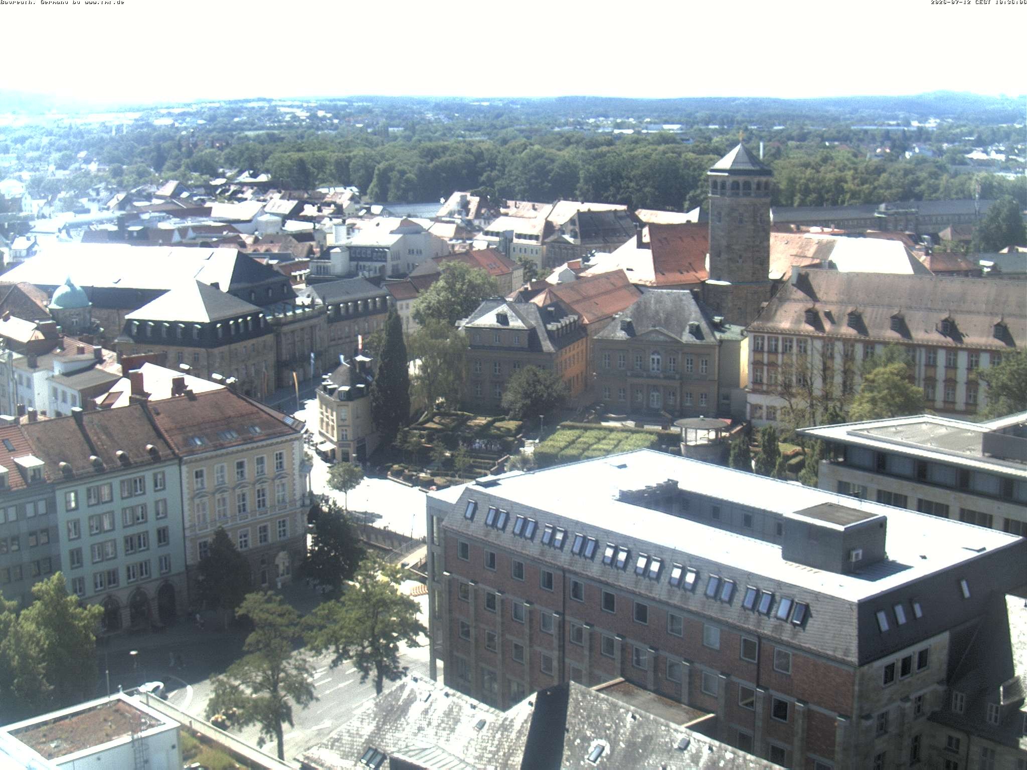 Archived image Webcam Bayreuth City Centre