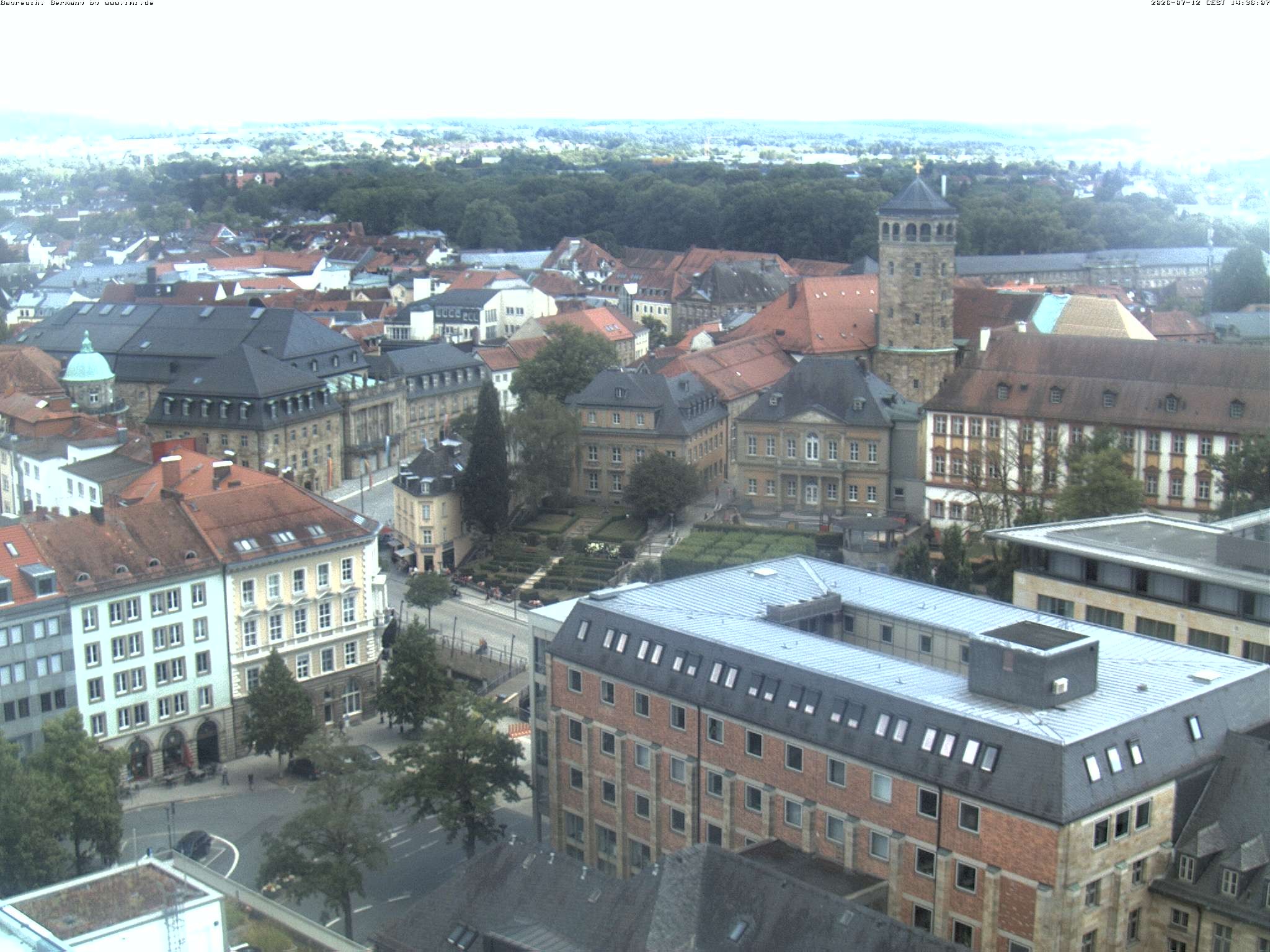 Archived image Webcam Bayreuth City Centre