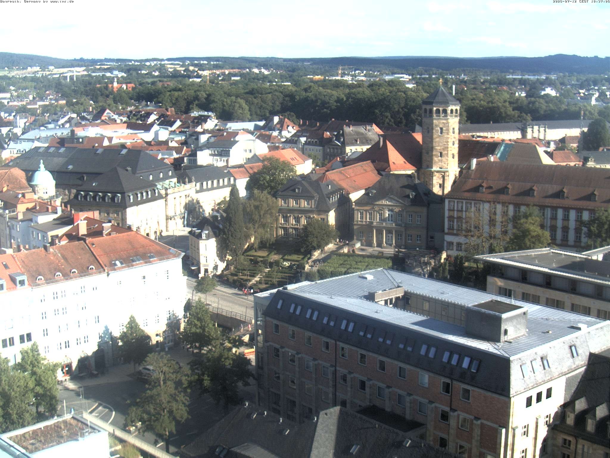 Archived image Webcam Bayreuth City Centre