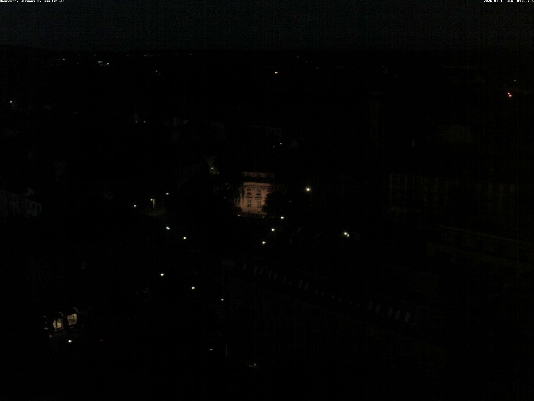 Archiv Foto Webcam Bayreuth: Blick vom Rathaus