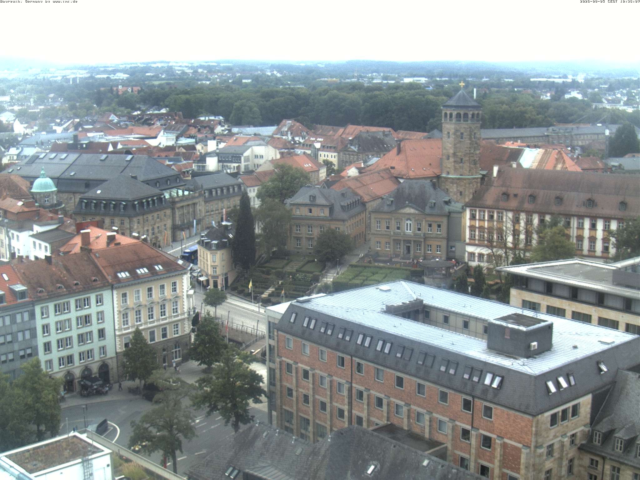 Archiv Foto Webcam Bayreuth: Blick vom Rathaus