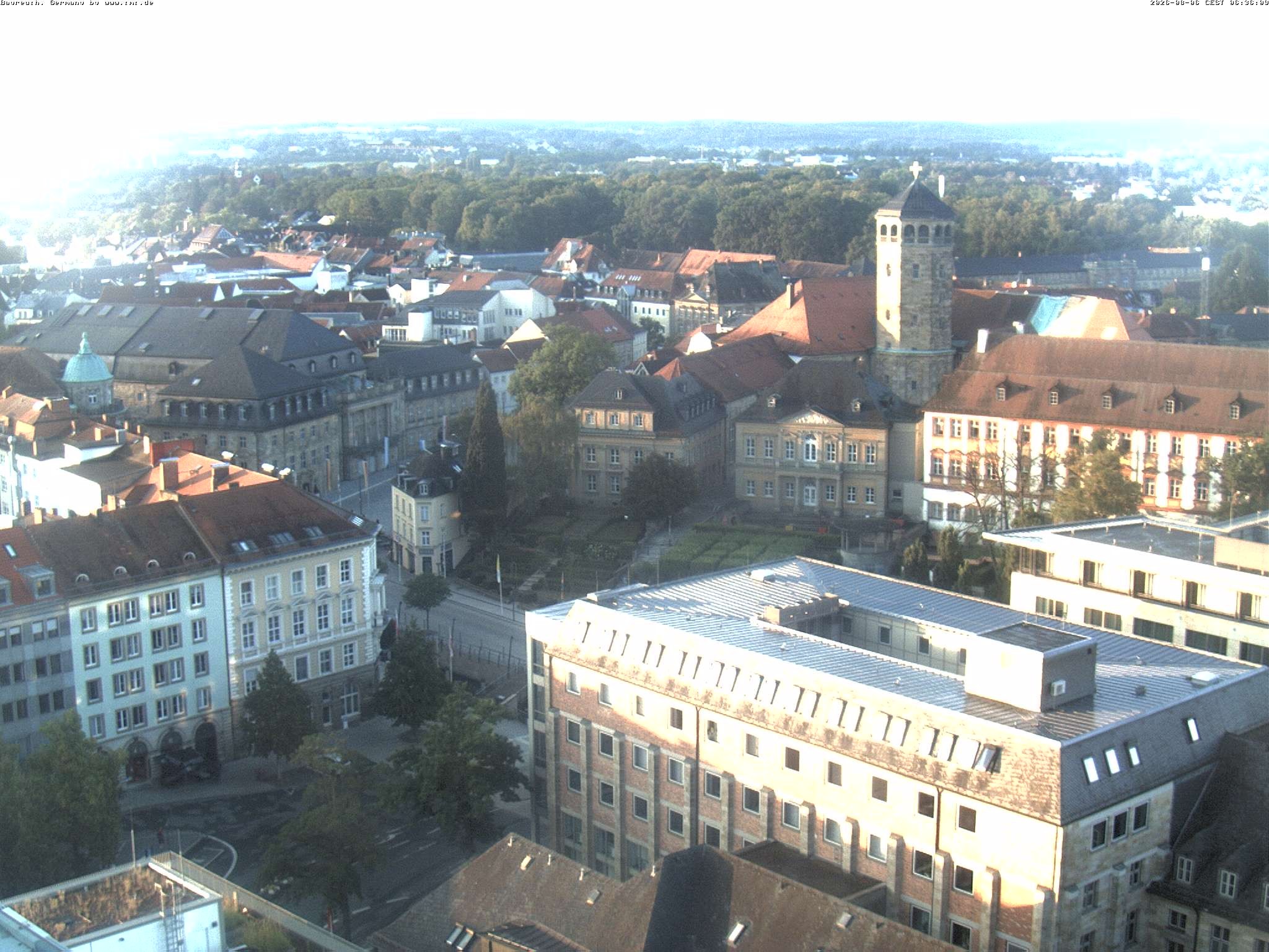 Archived image Webcam Bayreuth City Centre