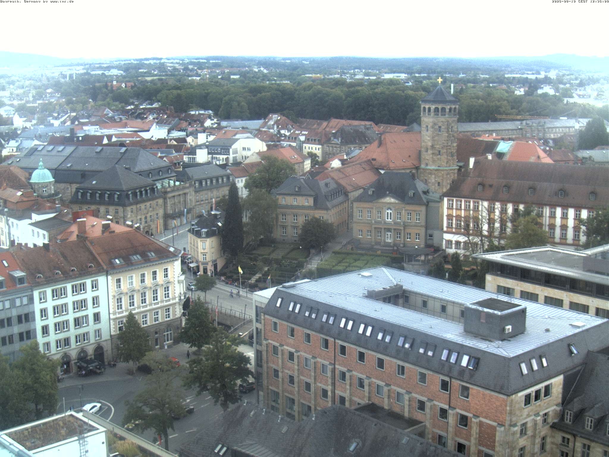 Archiv Foto Webcam Bayreuth: Blick vom Rathaus