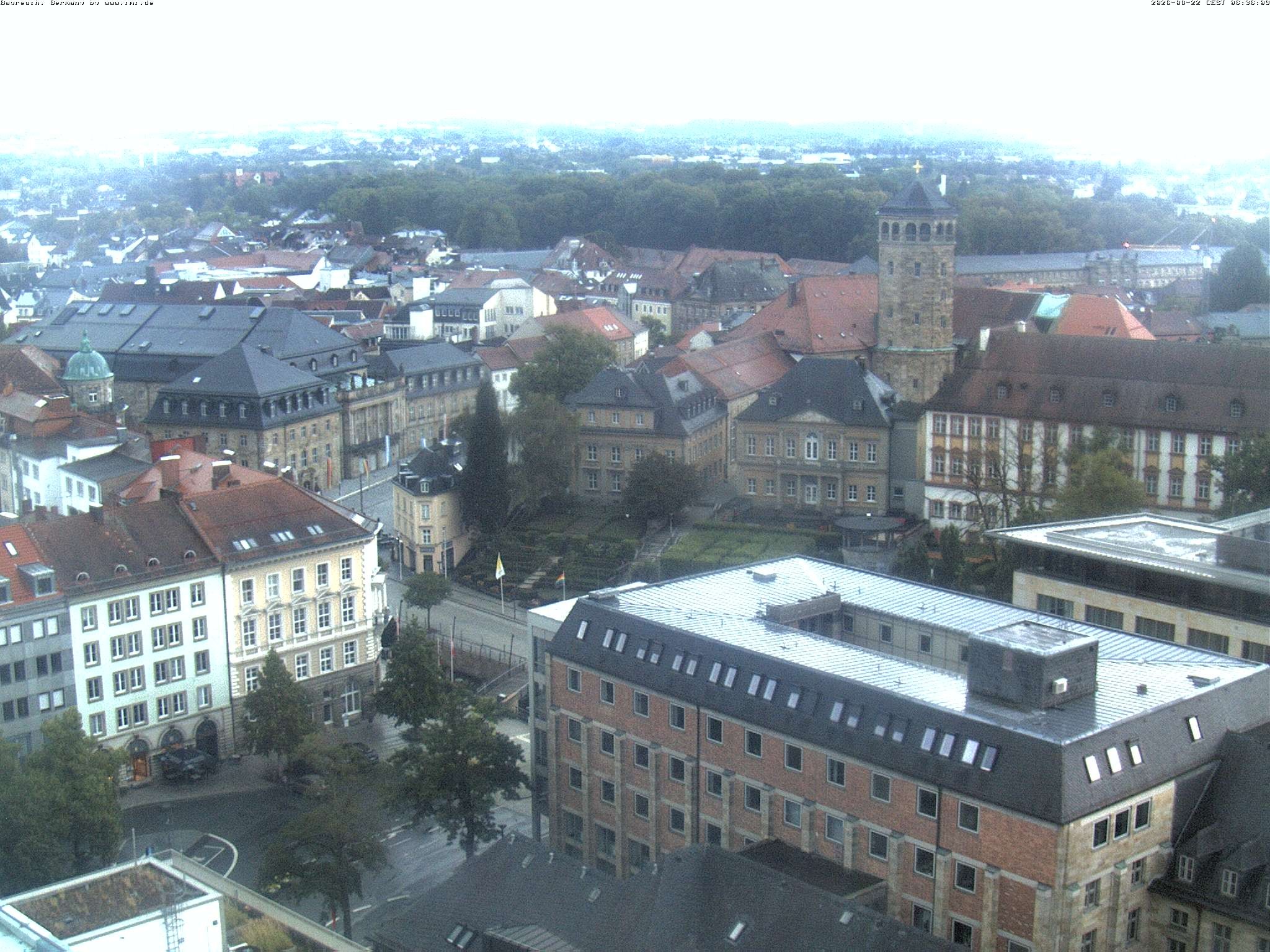 Archived image Webcam Bayreuth City Centre