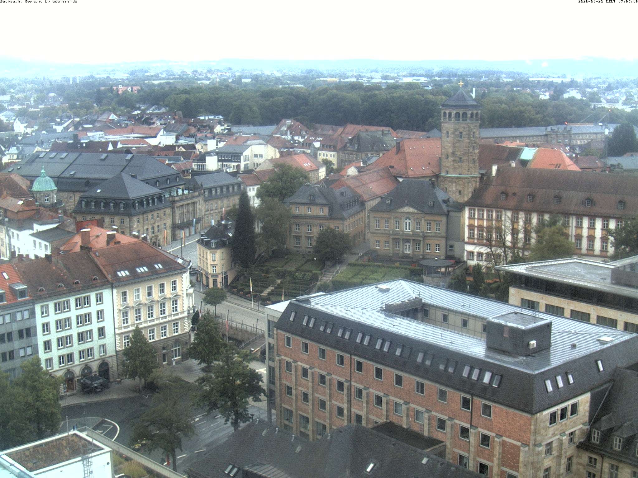 Archived image Webcam Bayreuth City Centre