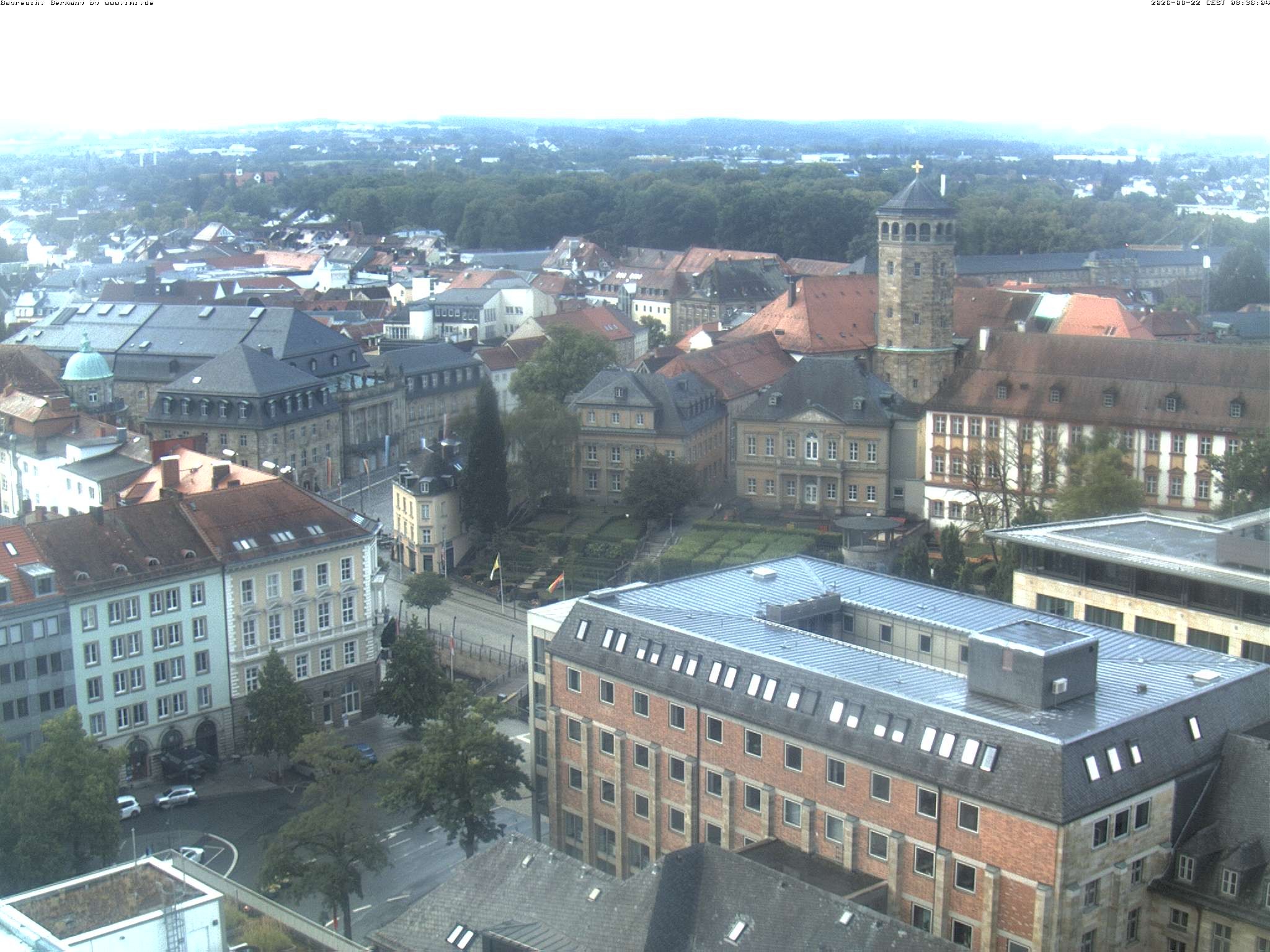 Archived image Webcam Bayreuth City Centre