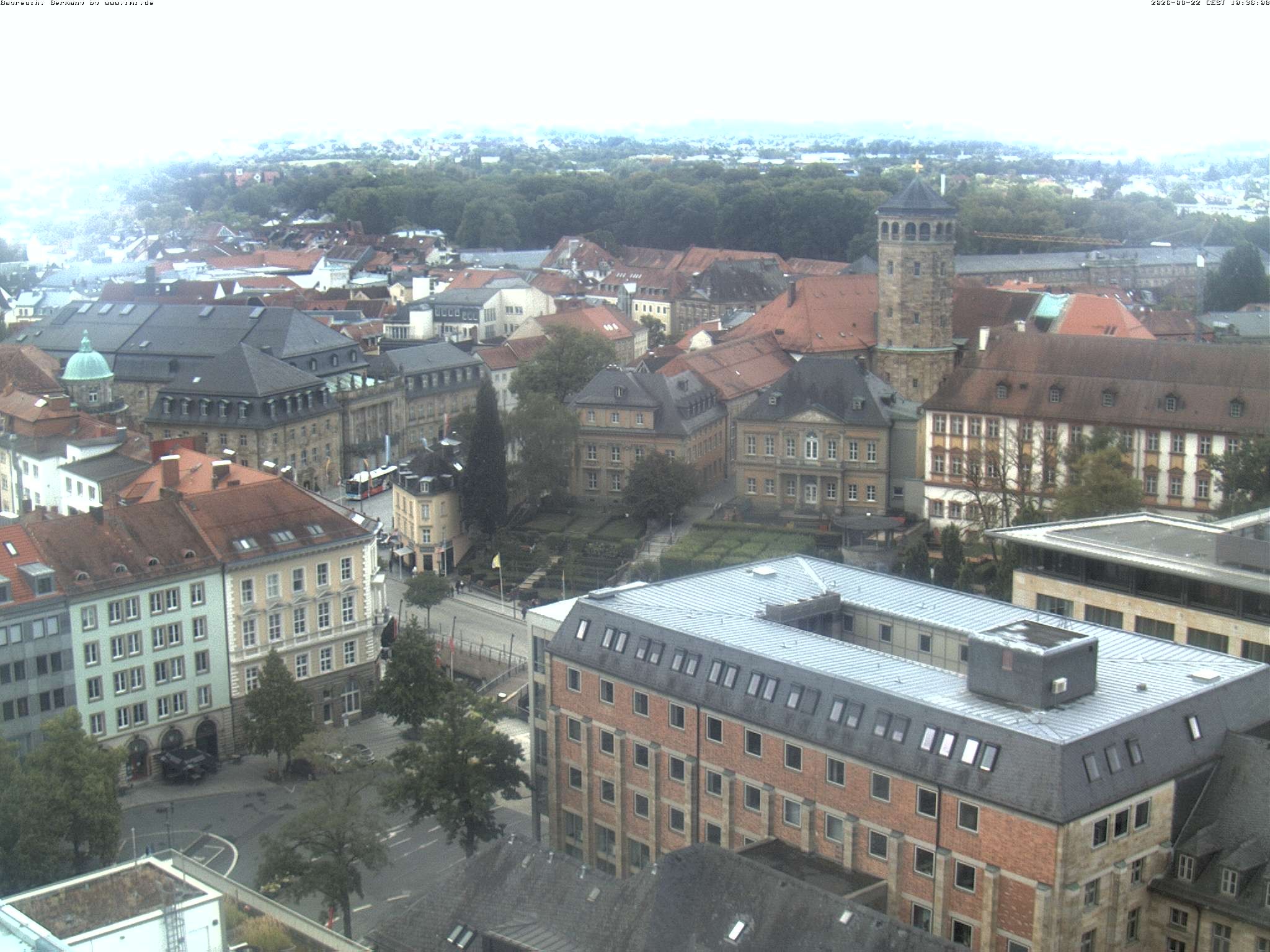 Archived image Webcam Bayreuth City Centre