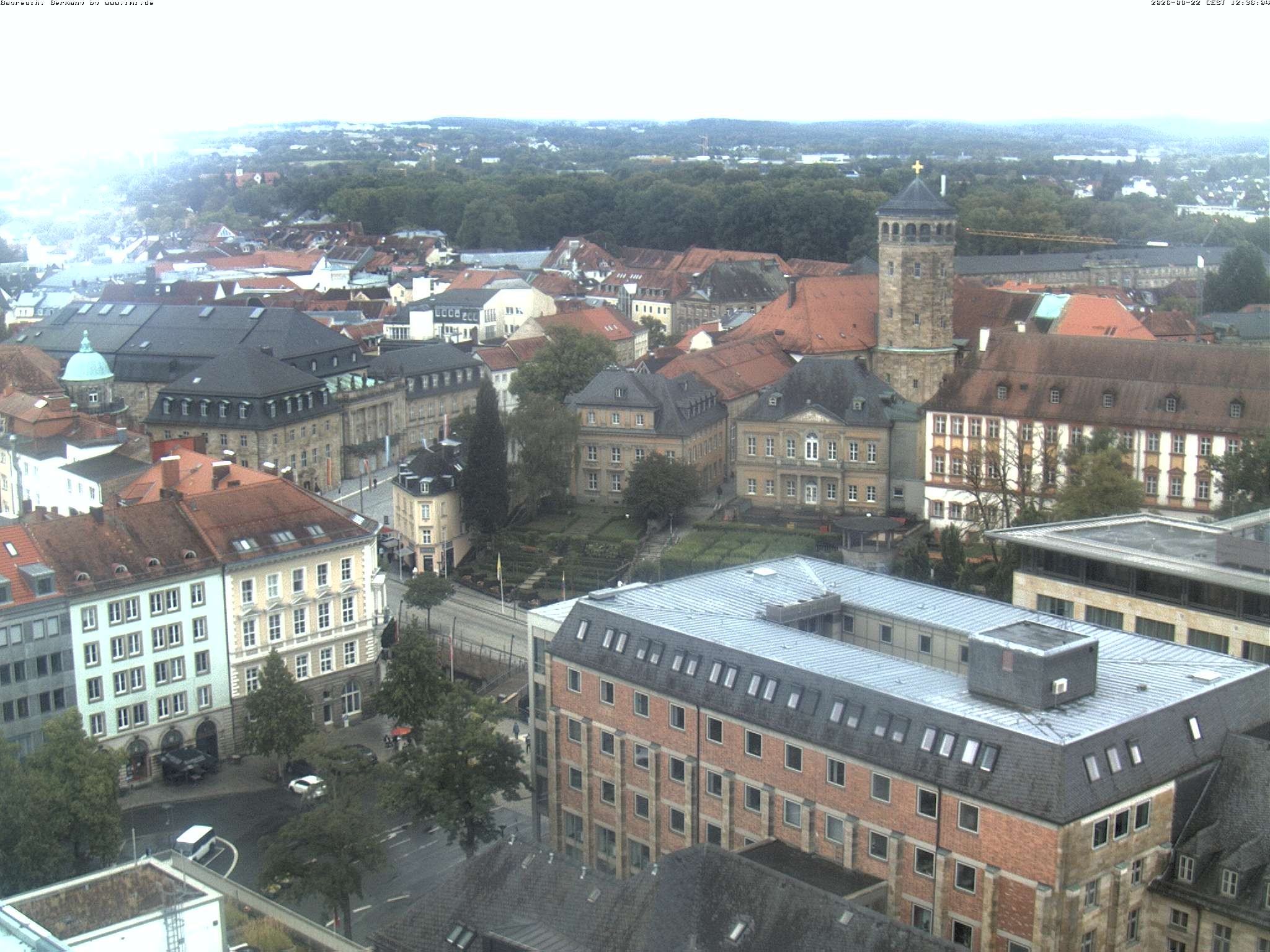 Archived image Webcam Bayreuth City Centre