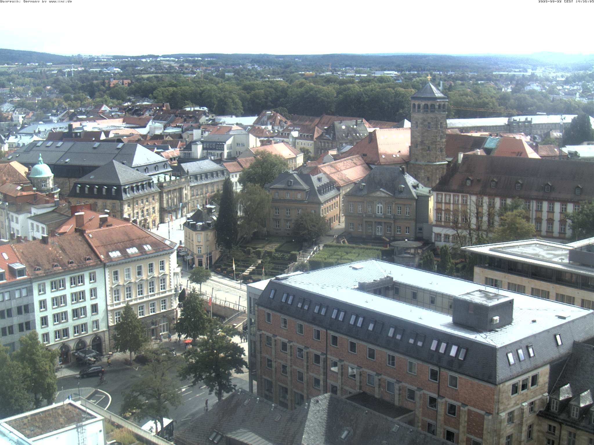 Archived image Webcam Bayreuth City Centre
