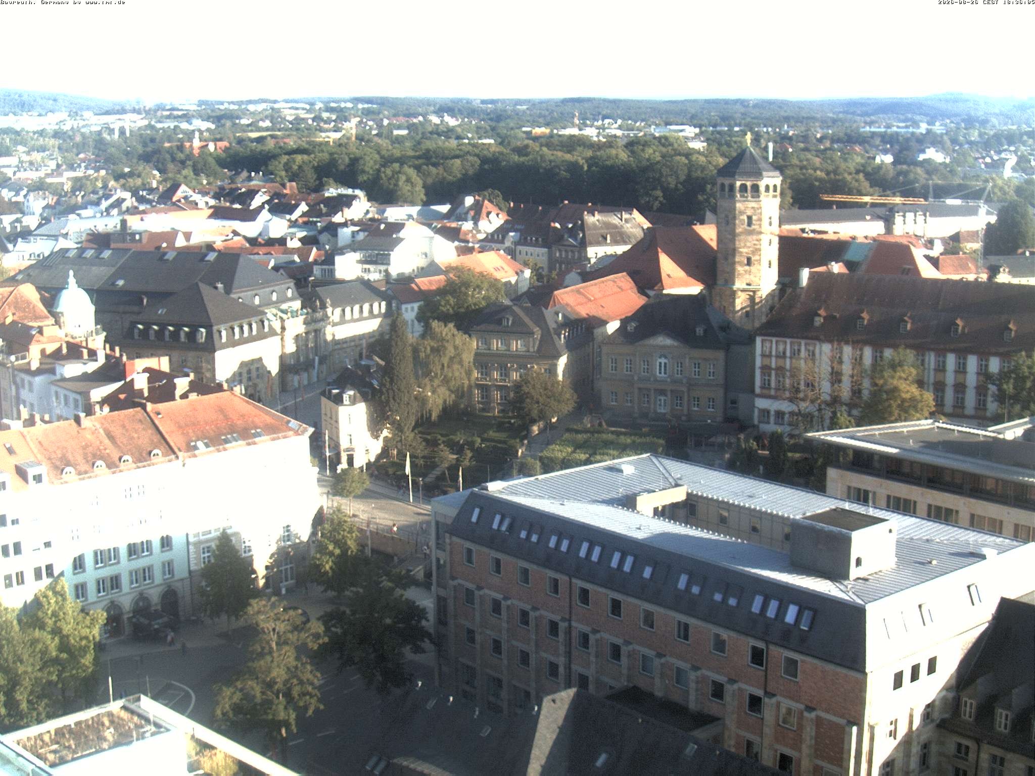 Archived image Webcam Bayreuth City Centre