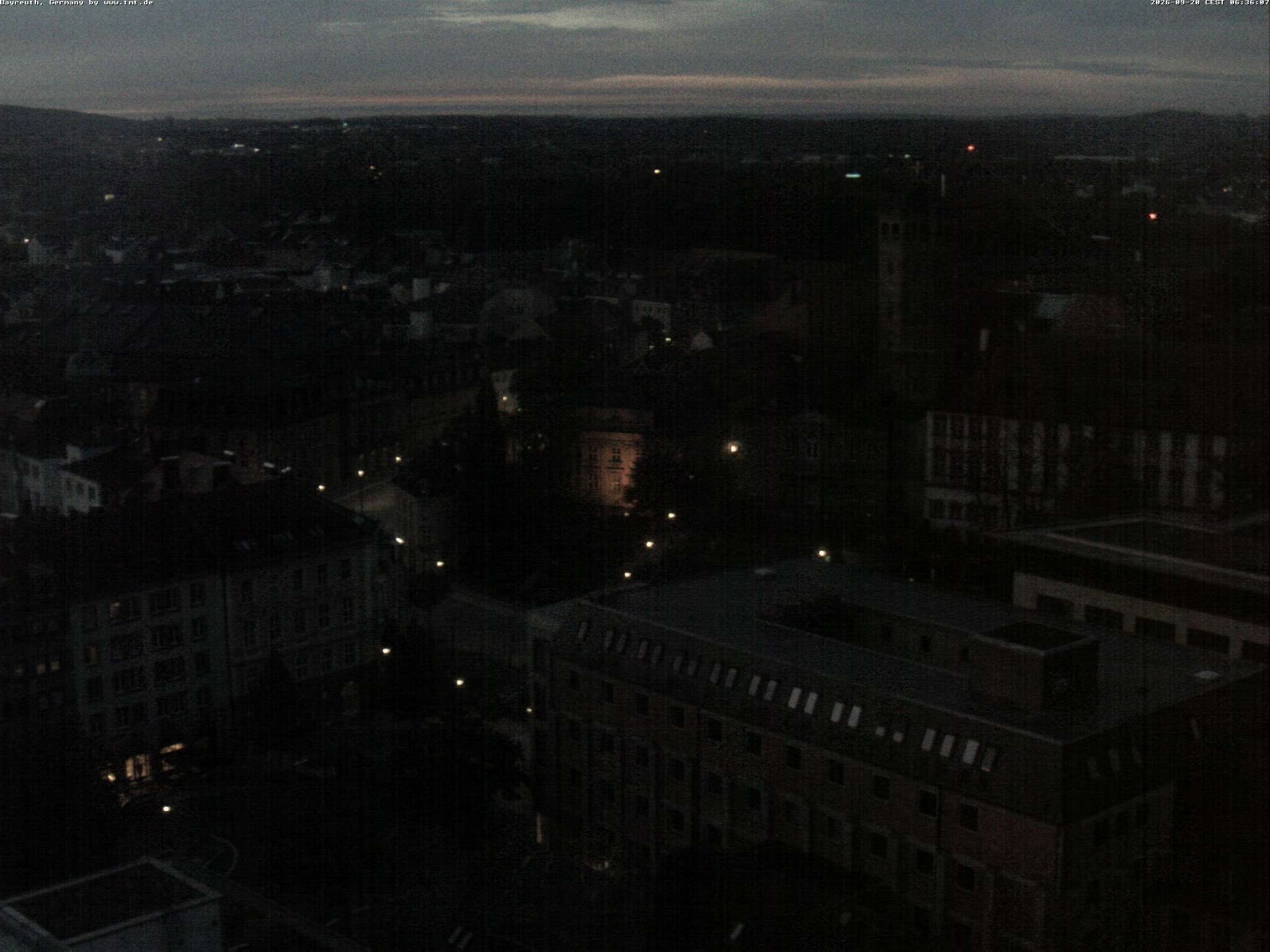 Archiv Foto Webcam Bayreuth: Blick vom Rathaus