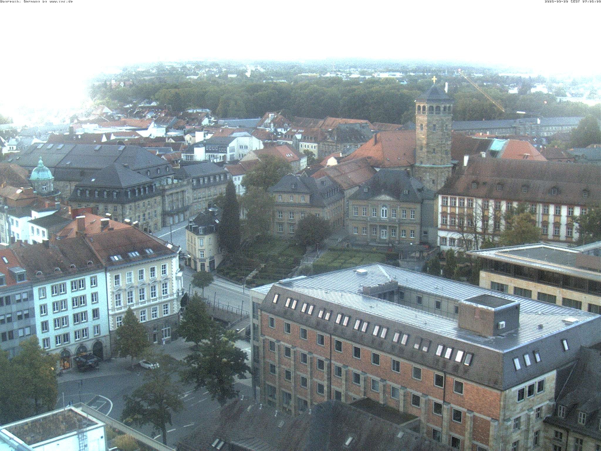 Archived image Webcam Bayreuth City Centre