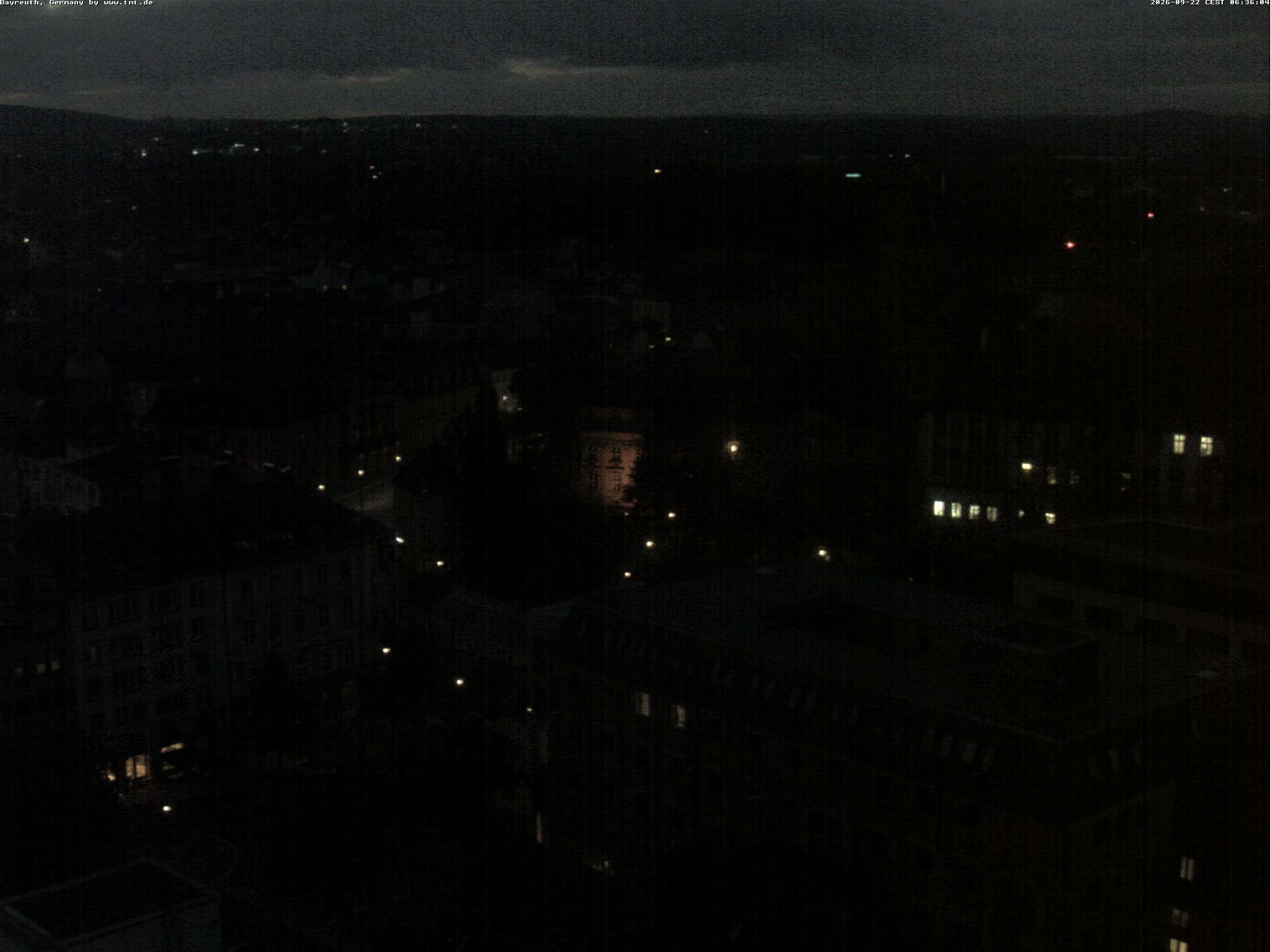 Archiv Foto Webcam Bayreuth: Blick vom Rathaus