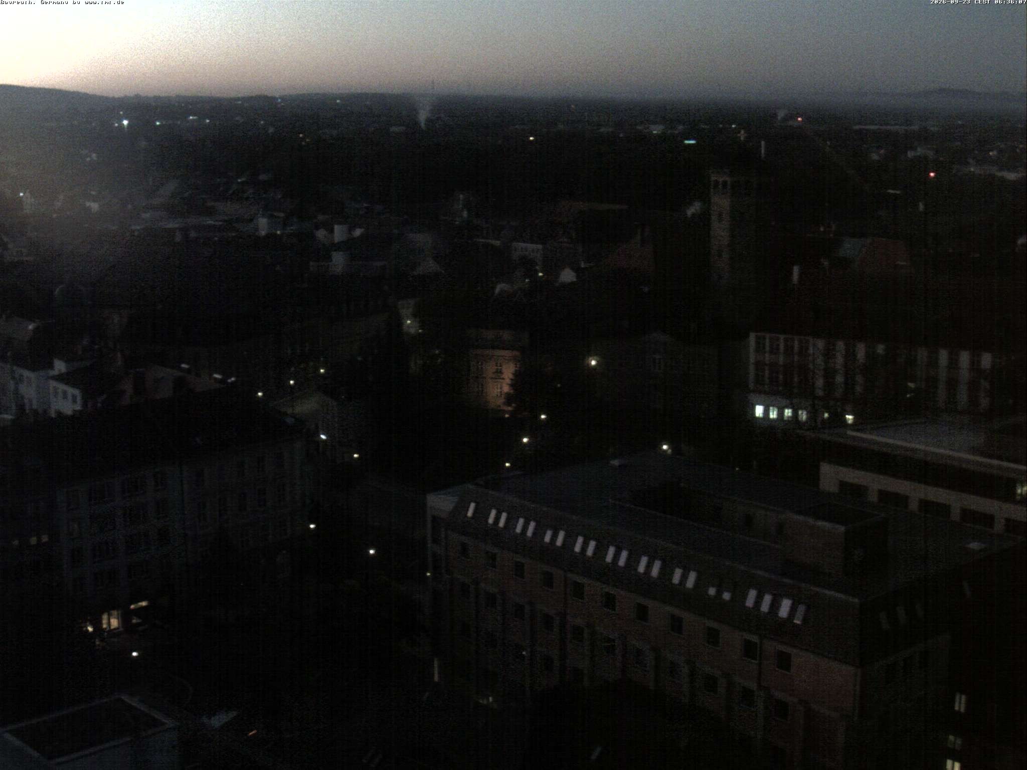 Archiv Foto Webcam Bayreuth: Blick vom Rathaus