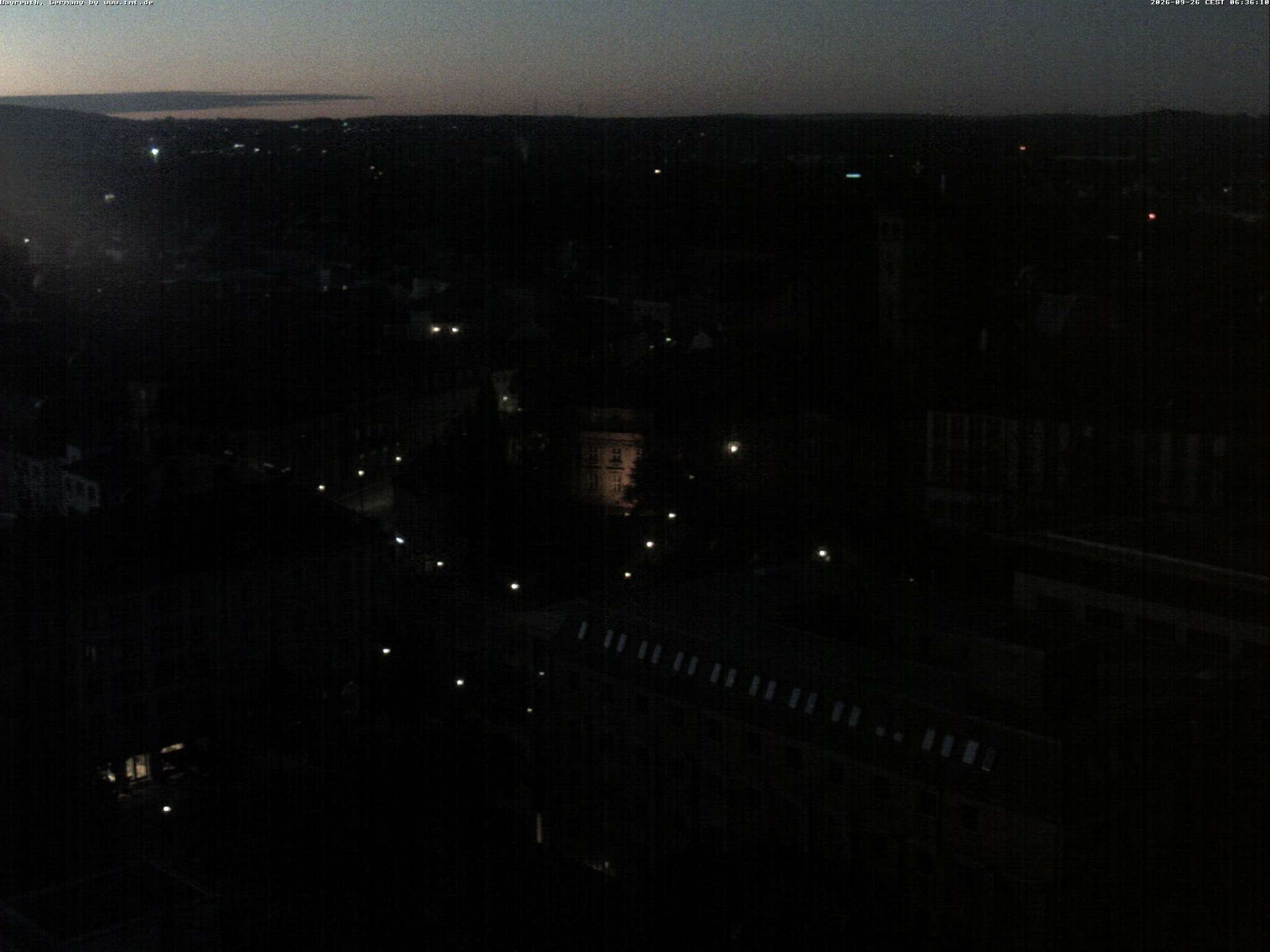 Archiv Foto Webcam Bayreuth: Blick vom Rathaus