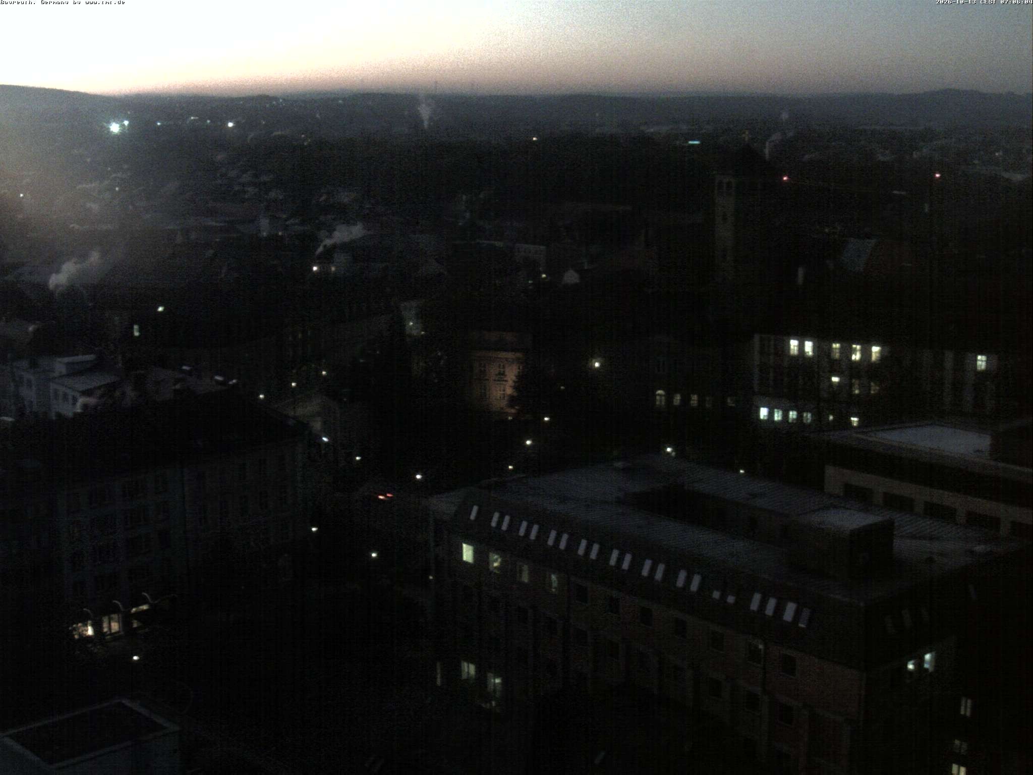 Archiv Foto Webcam Bayreuth: Blick vom Rathaus