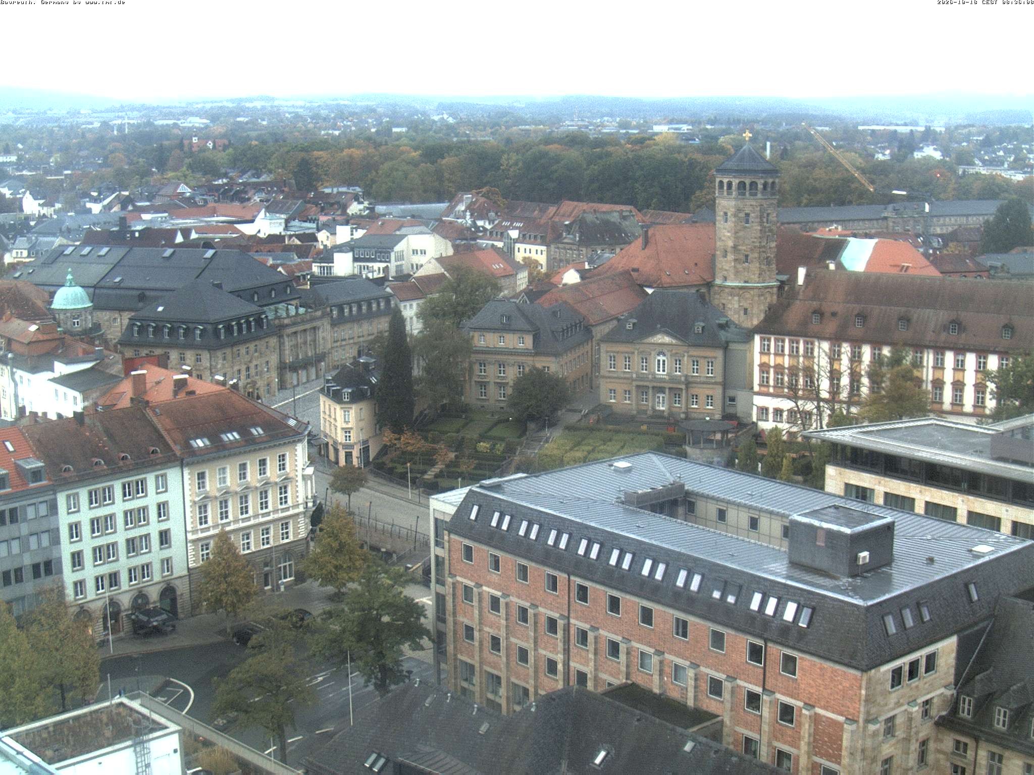Archived image Webcam Bayreuth City Centre