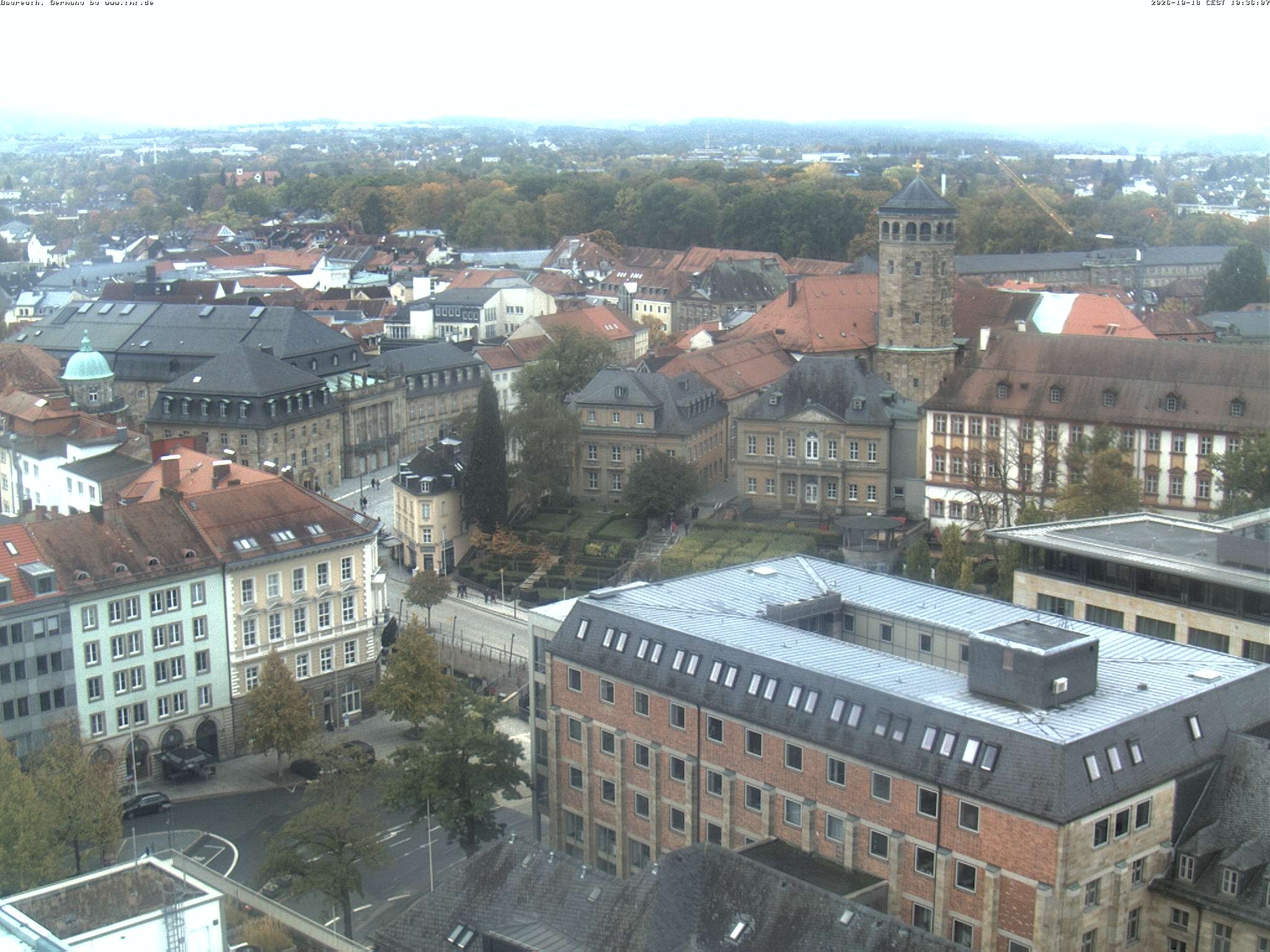 Archived image Webcam Bayreuth City Centre