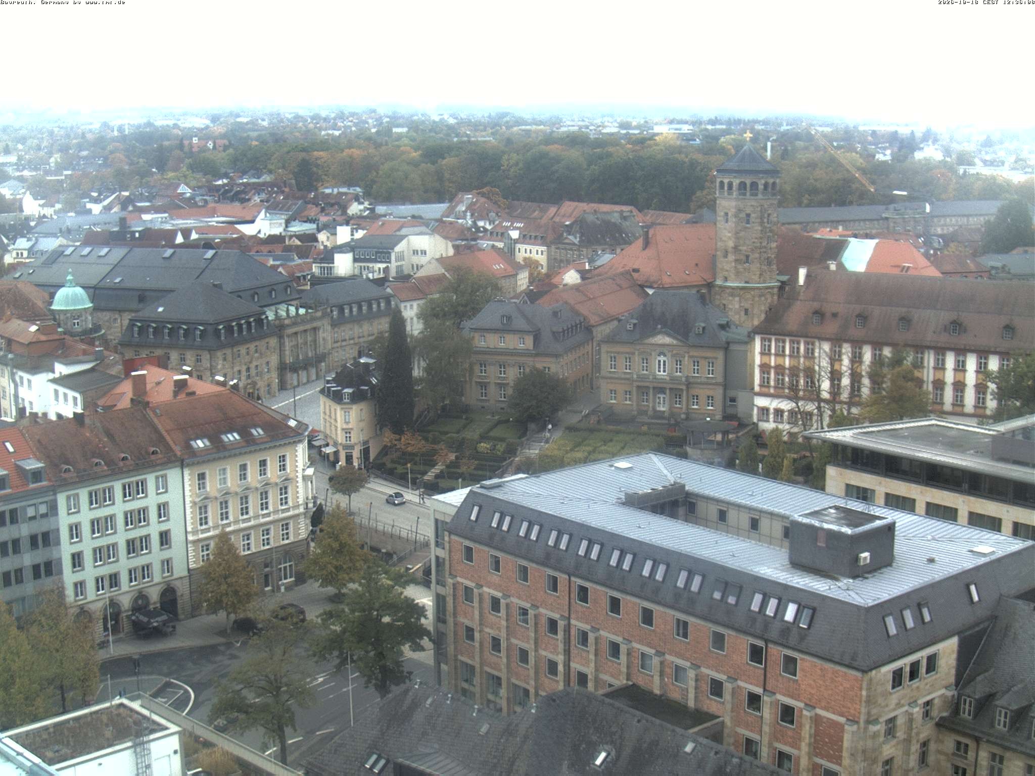 Archived image Webcam Bayreuth City Centre