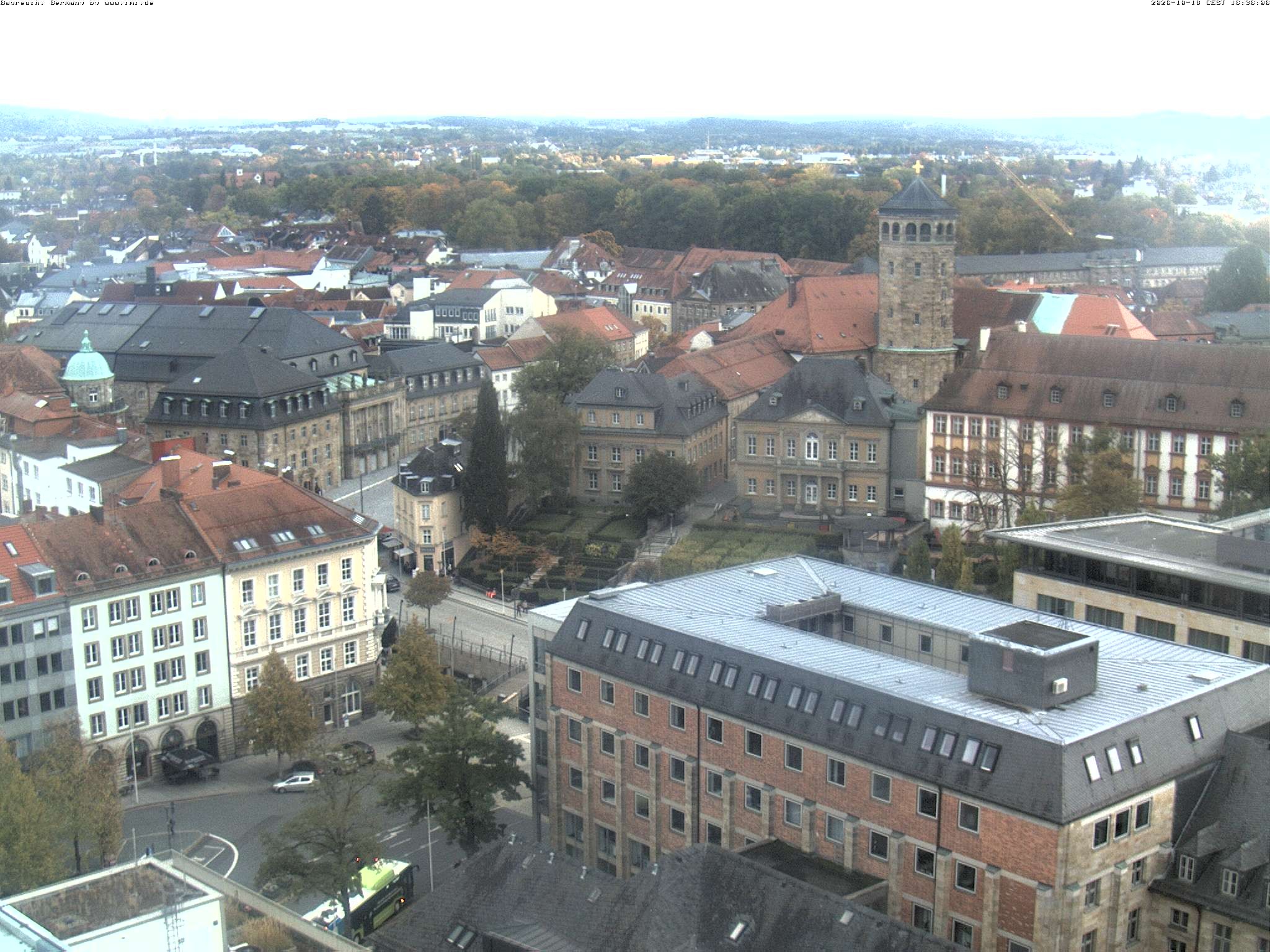 Archived image Webcam Bayreuth City Centre