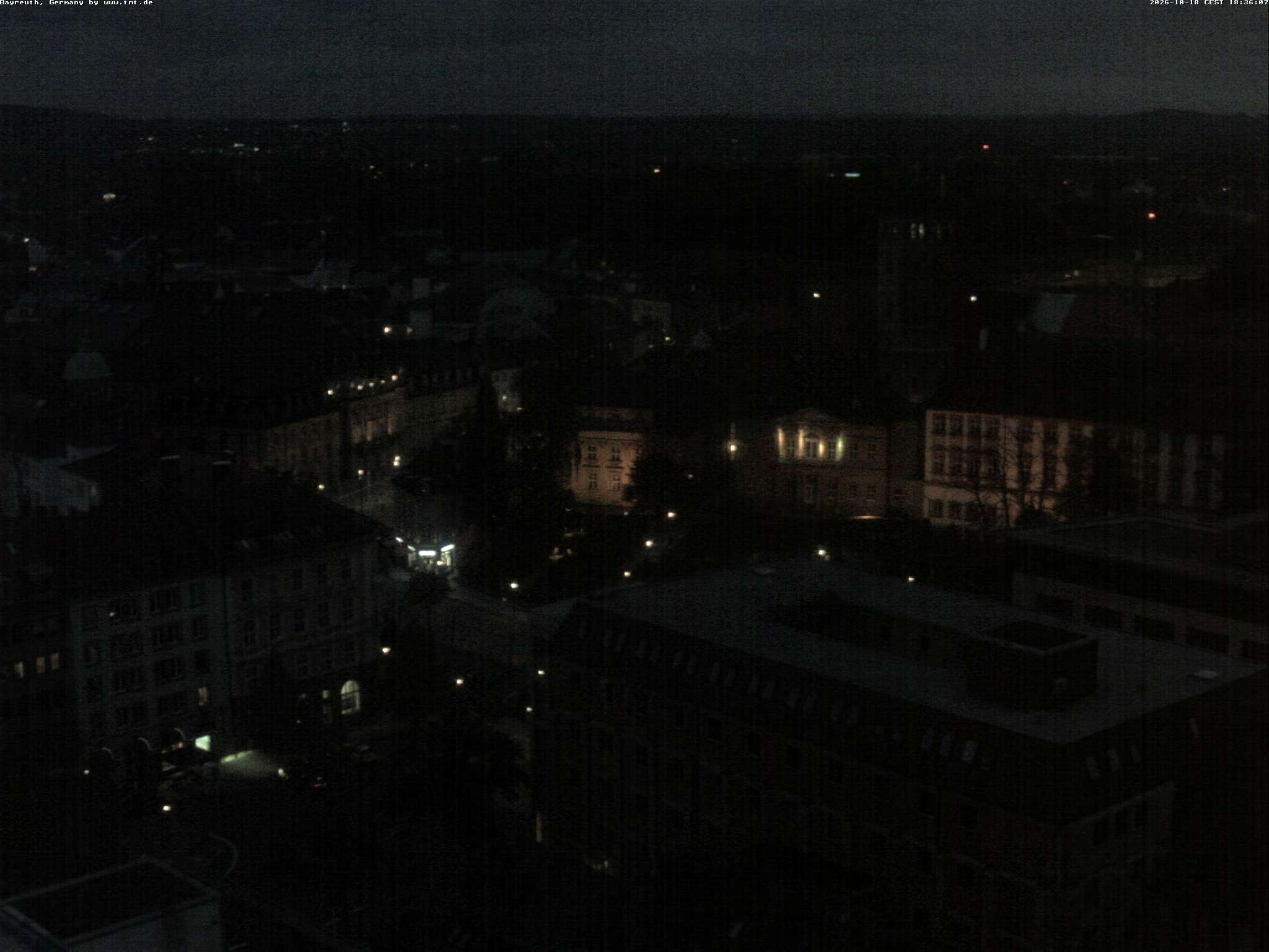 Archiv Foto Webcam Bayreuth: Blick vom Rathaus