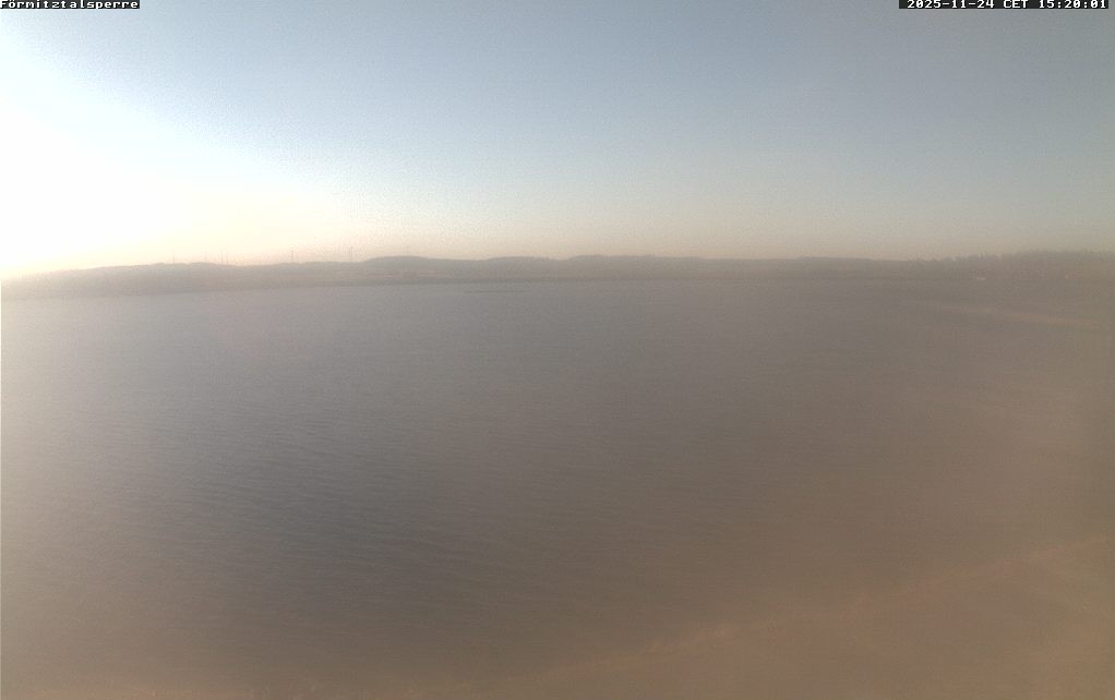 Archiv Foto Webcam Förmitztalsperre Richtung Förbau