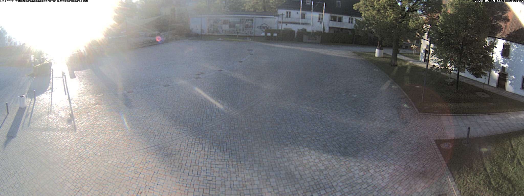Archiv Foto Webcam Schwarzenbach an der Saale Rathaushof