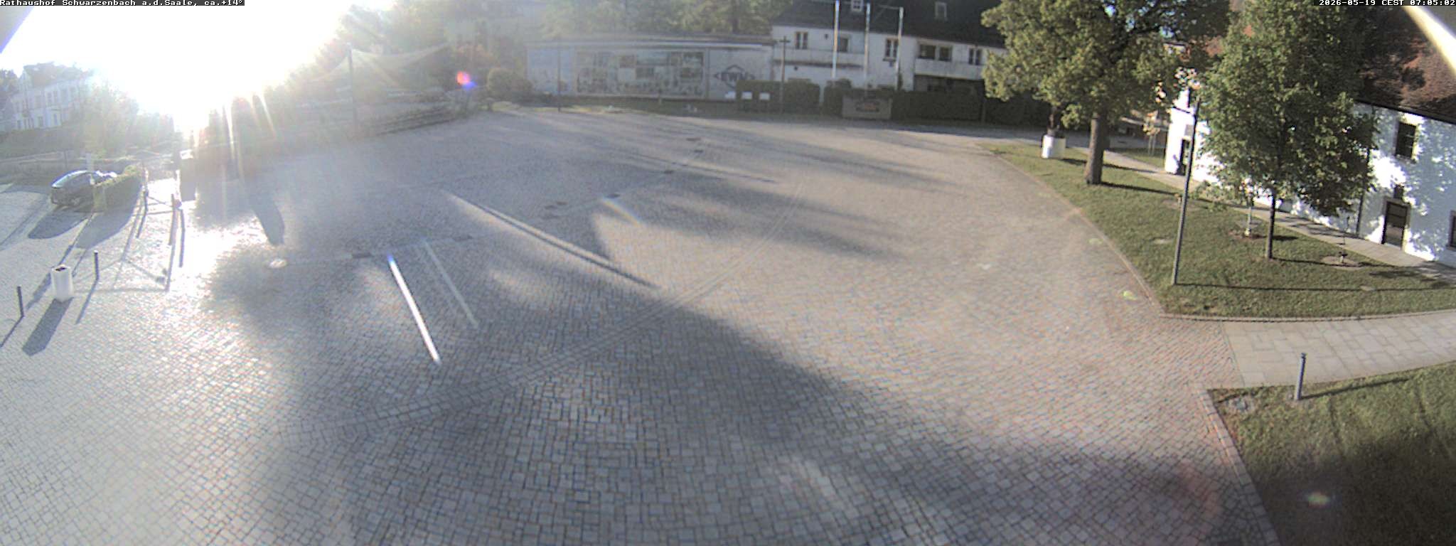 Archiv Foto Webcam Schwarzenbach an der Saale Rathaushof