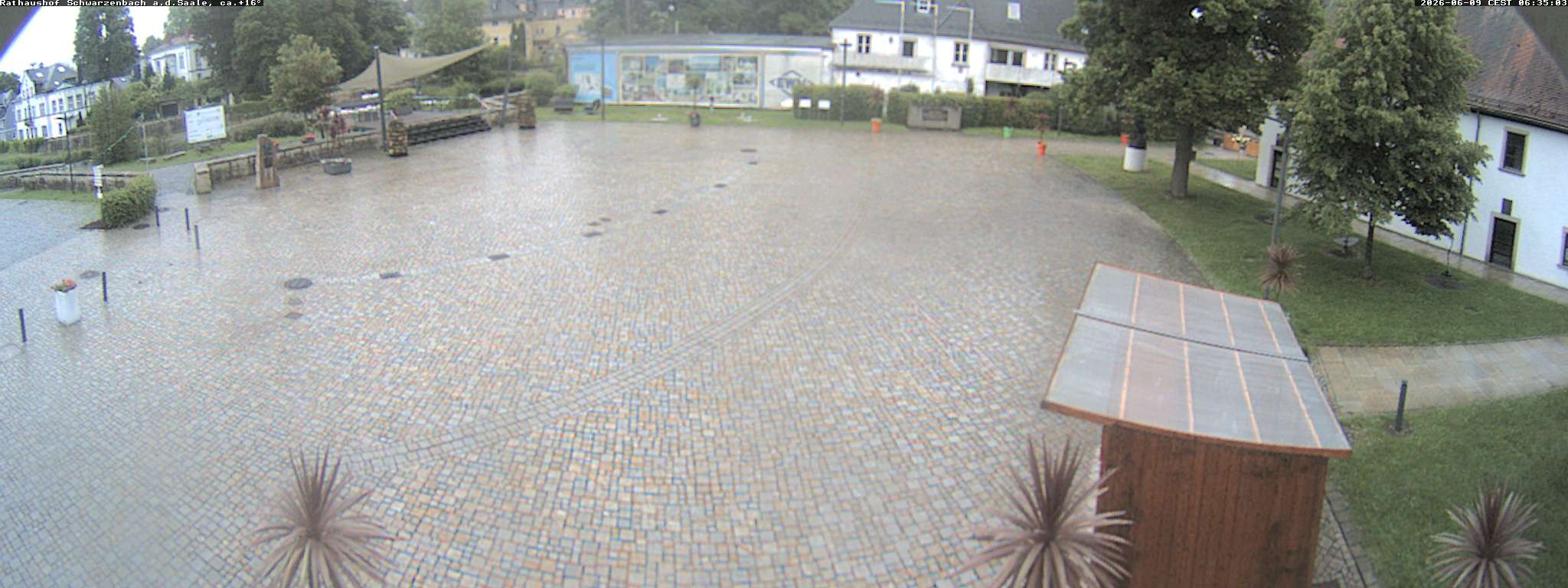 Archiv Foto Webcam Schwarzenbach an der Saale Rathaushof