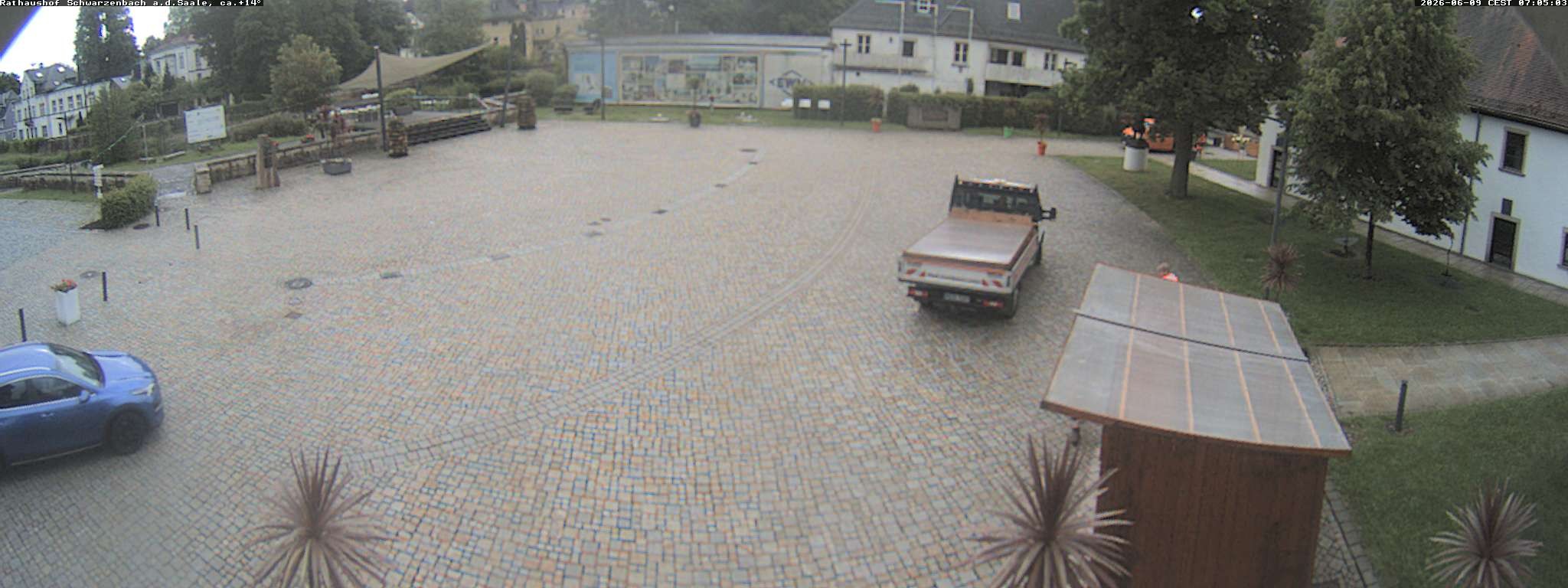 Archiv Foto Webcam Schwarzenbach an der Saale Rathaushof
