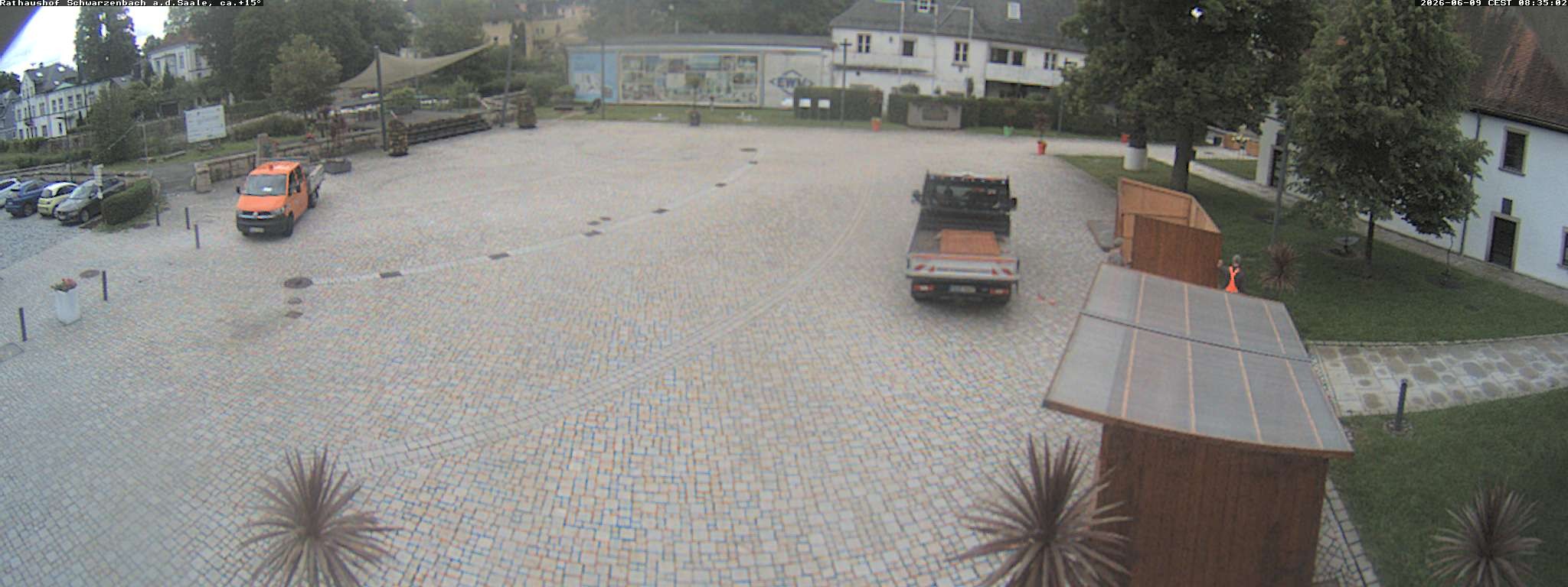 Archiv Foto Webcam Schwarzenbach an der Saale Rathaushof