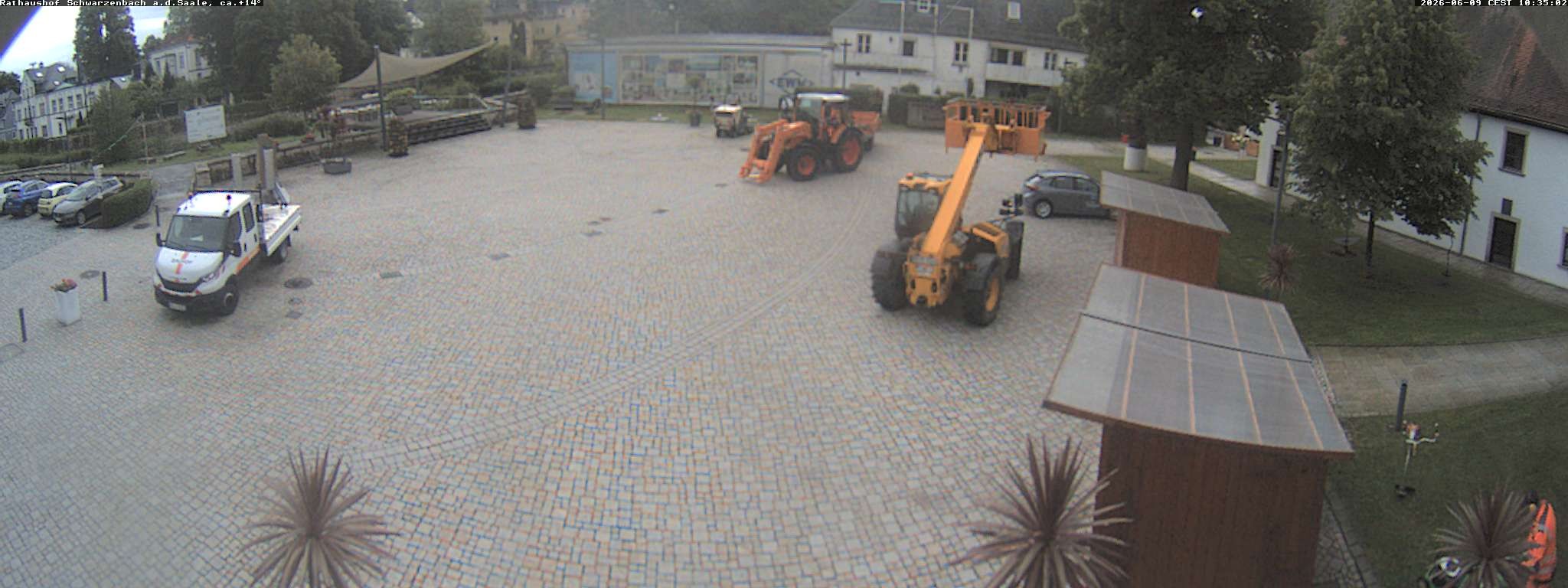 Archiv Foto Webcam Schwarzenbach an der Saale Rathaushof