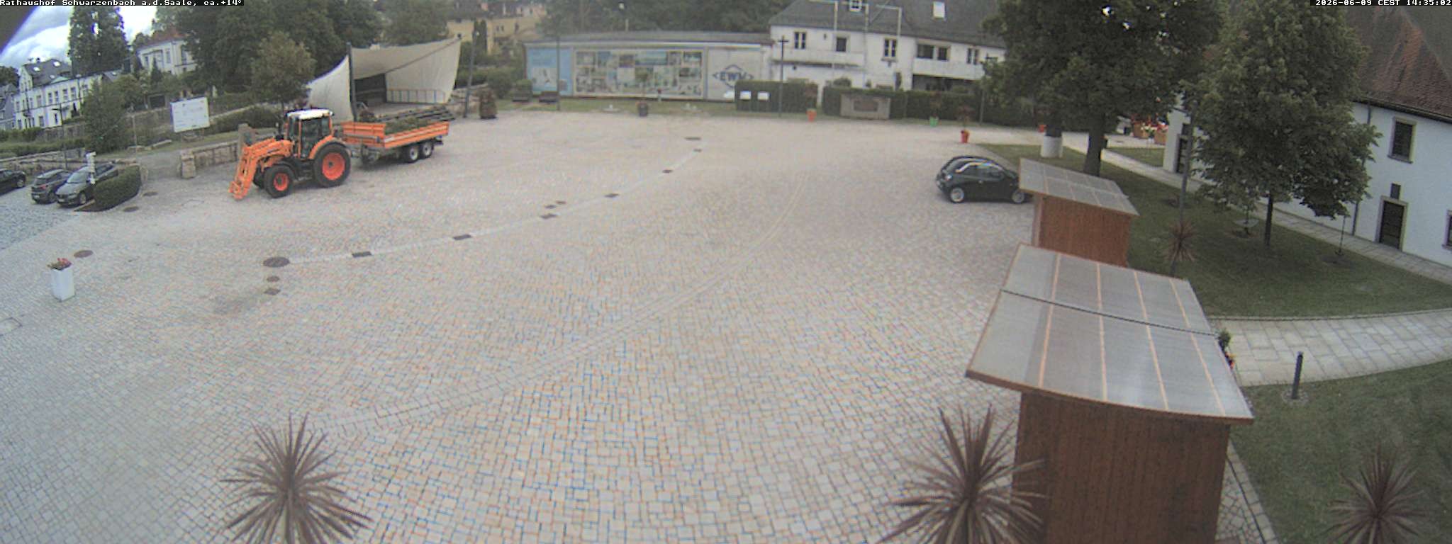 Archiv Foto Webcam Schwarzenbach an der Saale Rathaushof
