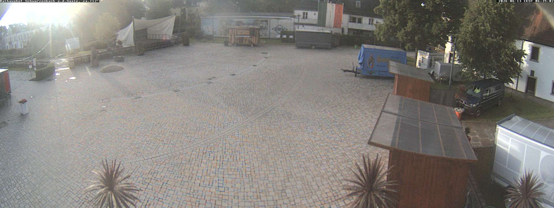 Archiv Foto Webcam Schwarzenbach an der Saale Rathaushof