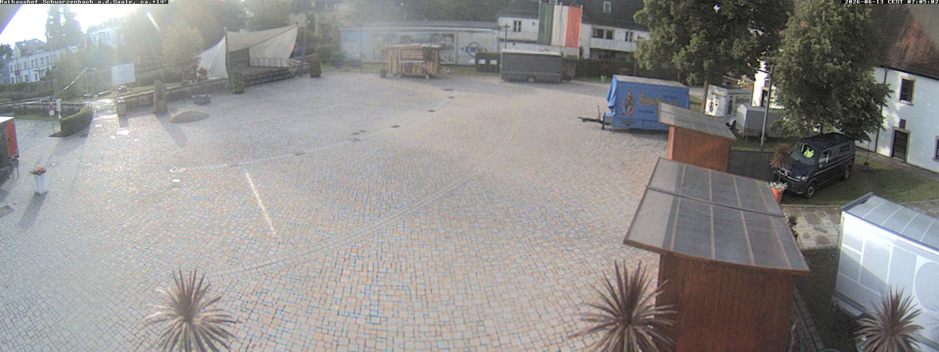 Archiv Foto Webcam Schwarzenbach an der Saale Rathaushof