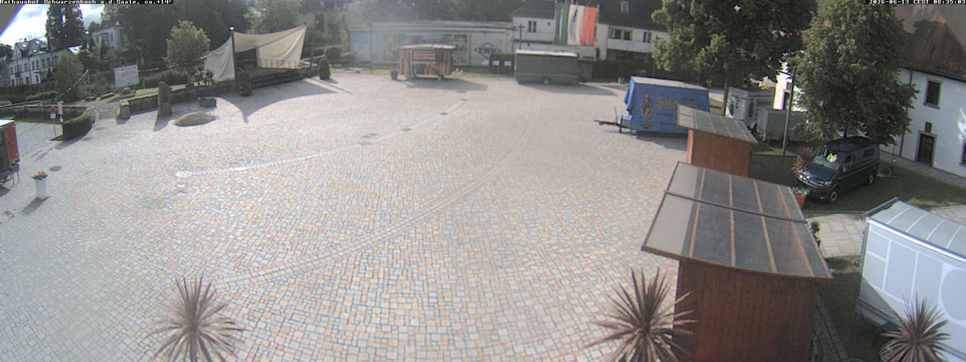 Archiv Foto Webcam Schwarzenbach an der Saale Rathaushof