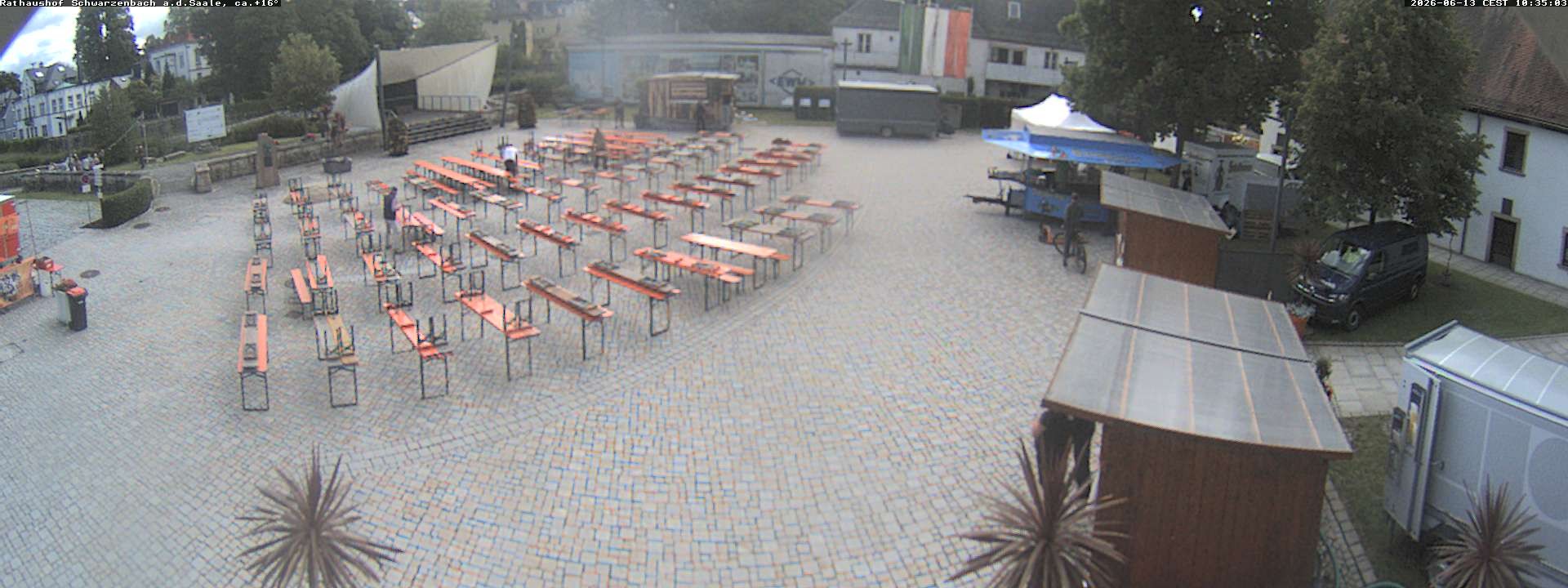 Archiv Foto Webcam Schwarzenbach an der Saale Rathaushof